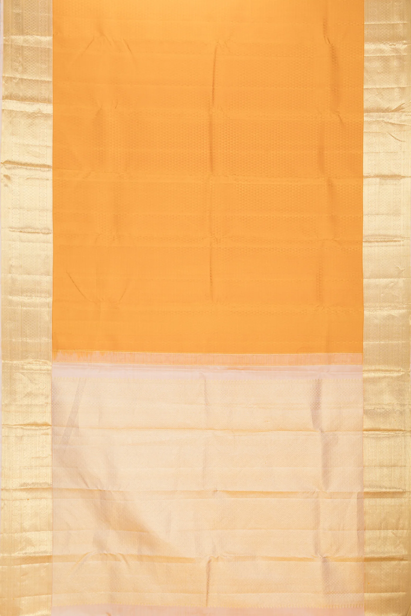 Mustard Kanjivaram Silk Saree - Image 6