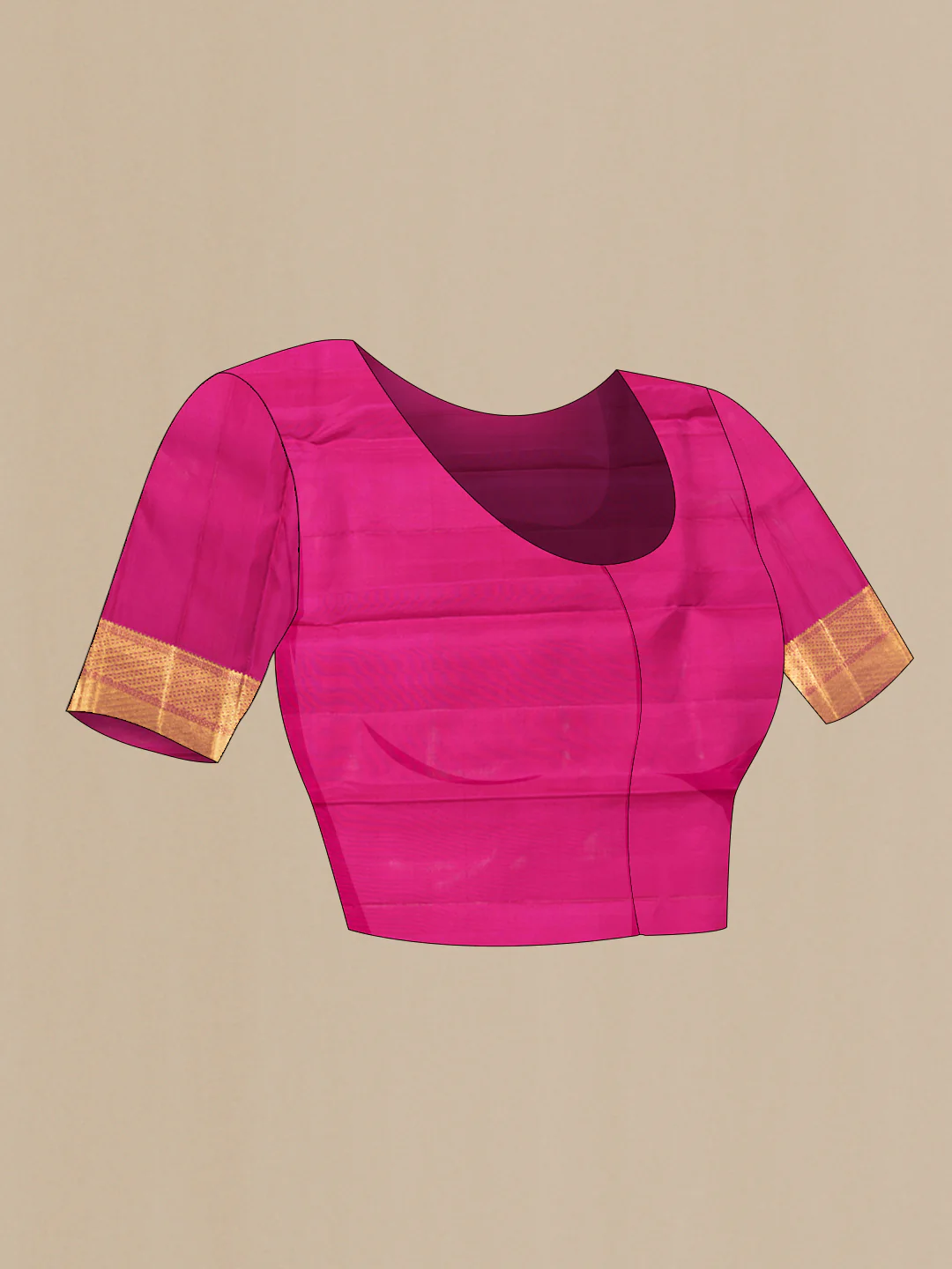 Multi Color Kanjivaram Silk Saree - Image 5