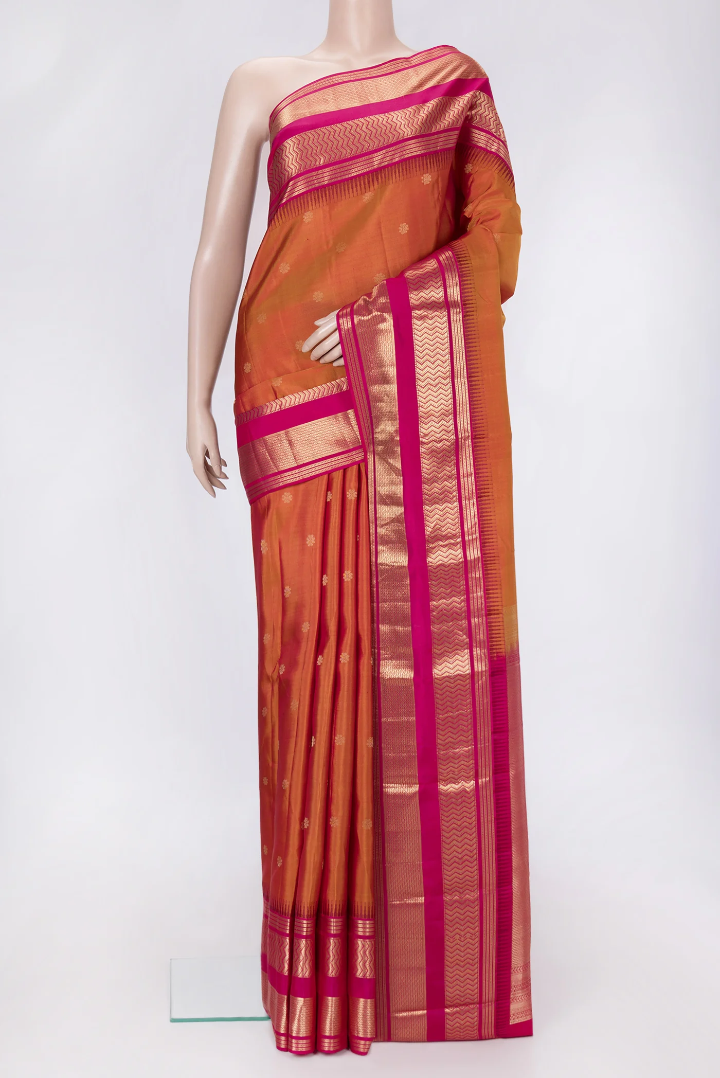 Multi Color Kanjivaram Silk Saree