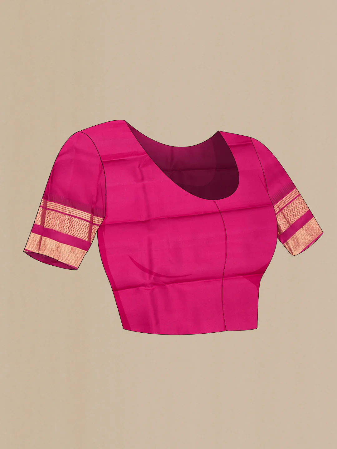 Multi Color Kanjivaram Silk Saree - Image 5