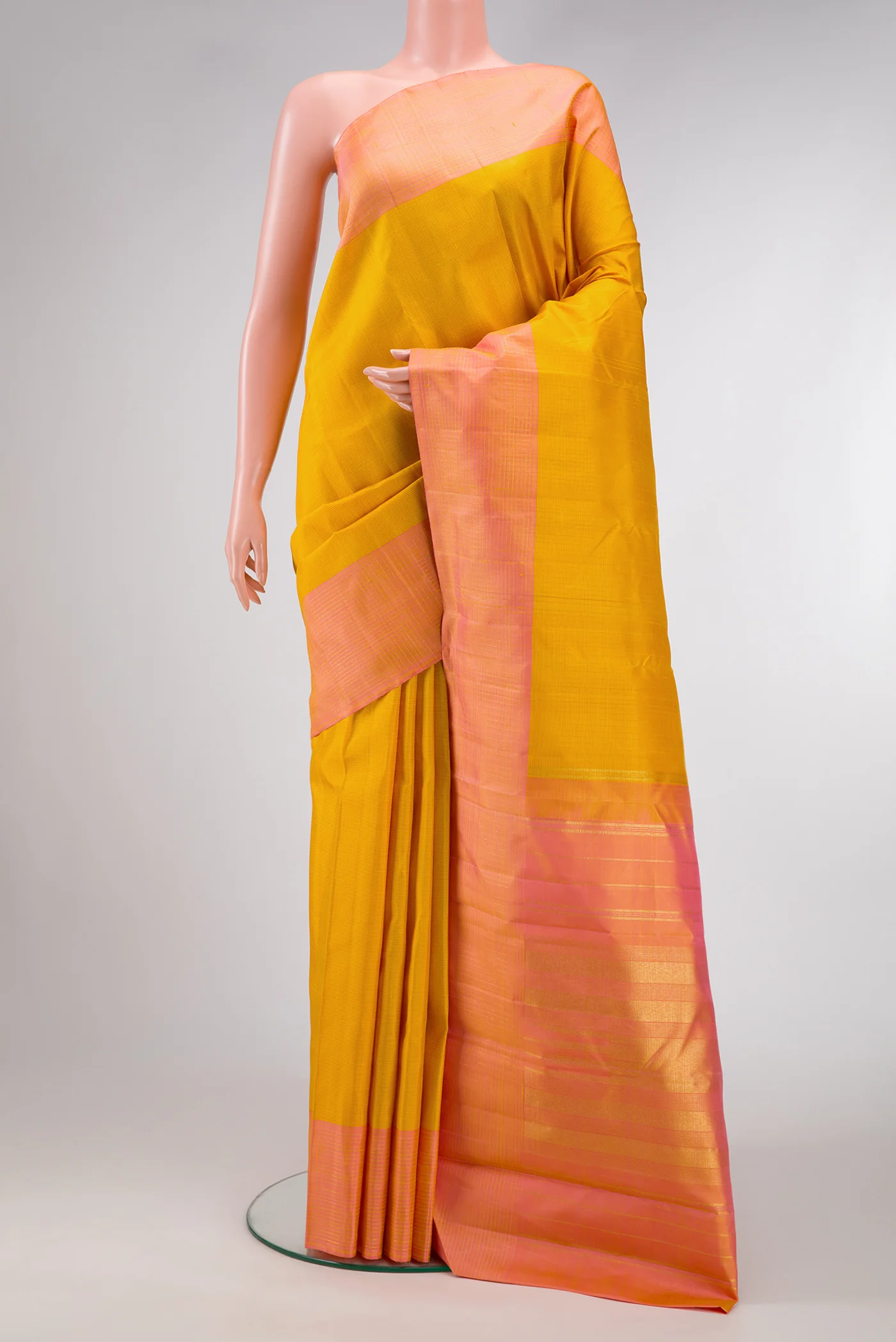 Yellow Kanjivaram Silk Saree