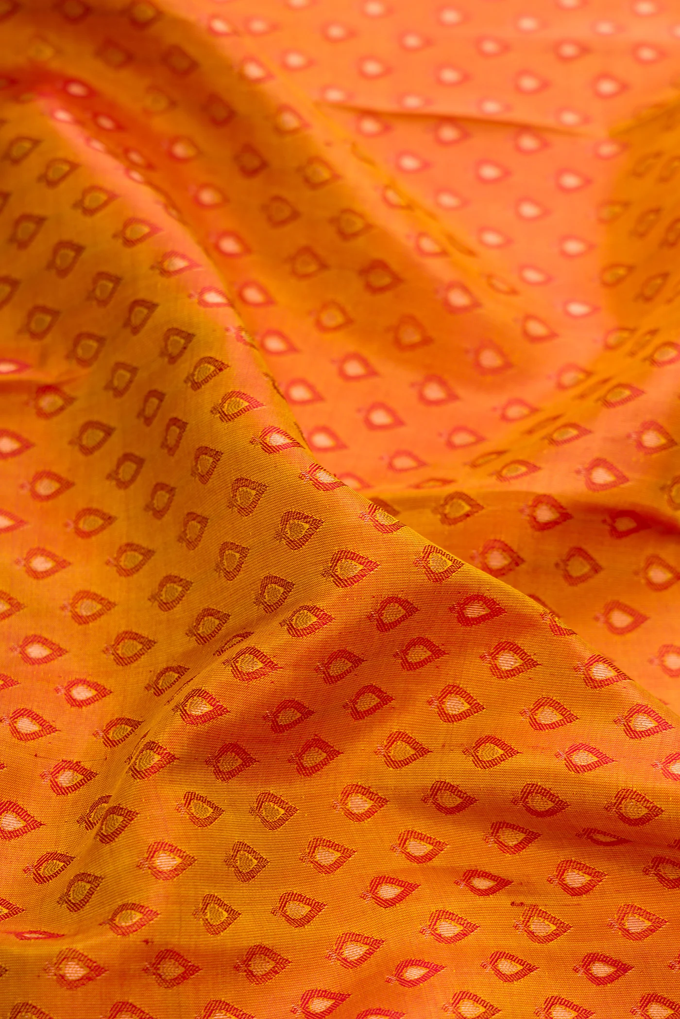 Mustard Kanjivaram Silk Saree - Image 2