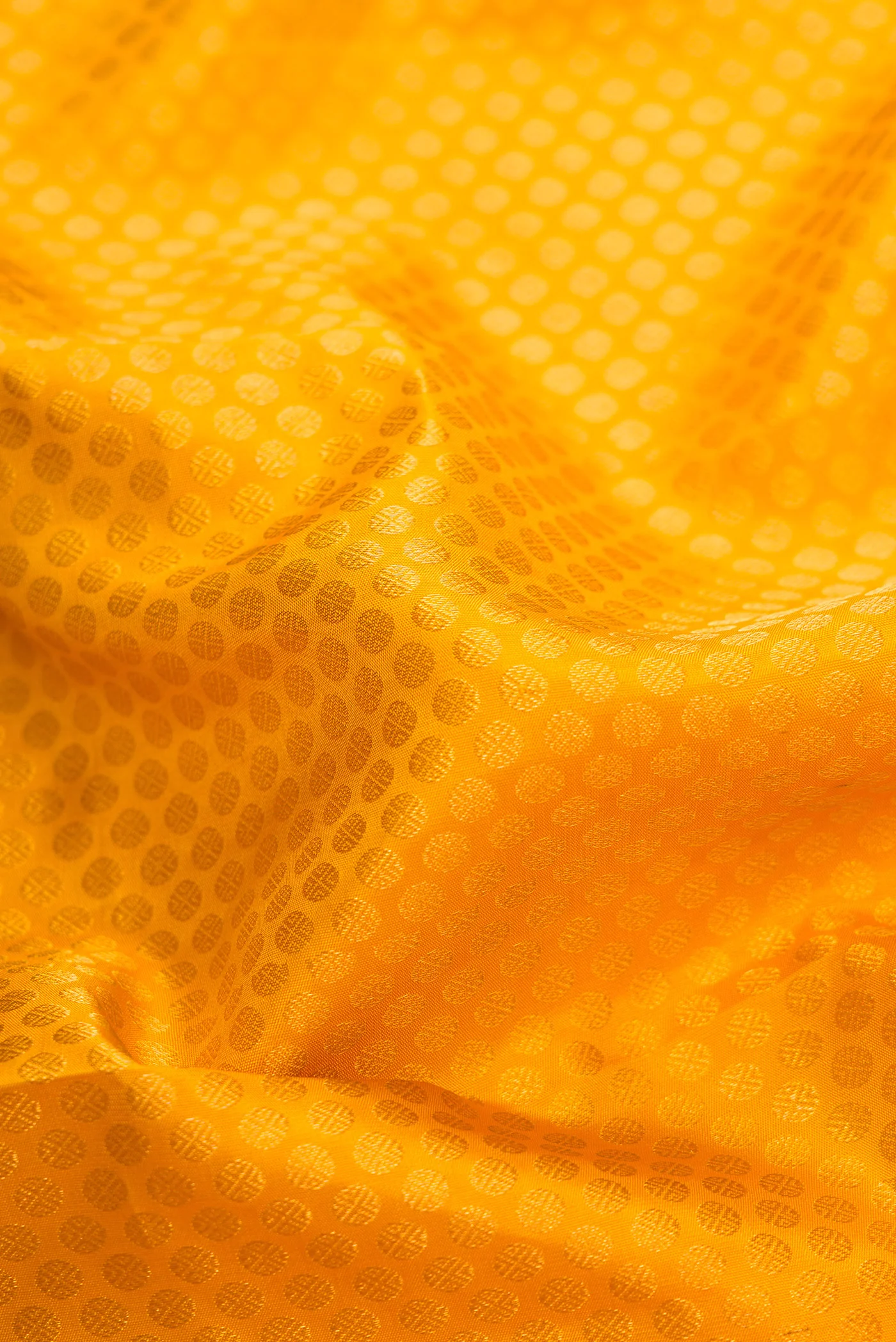 Yellow Kanjivaram Silk Saree - Image 2