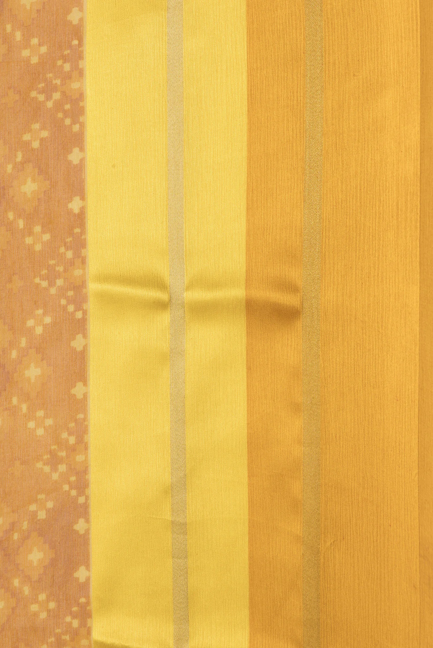 Mustard Mysore Chiffon Saree - Image 3