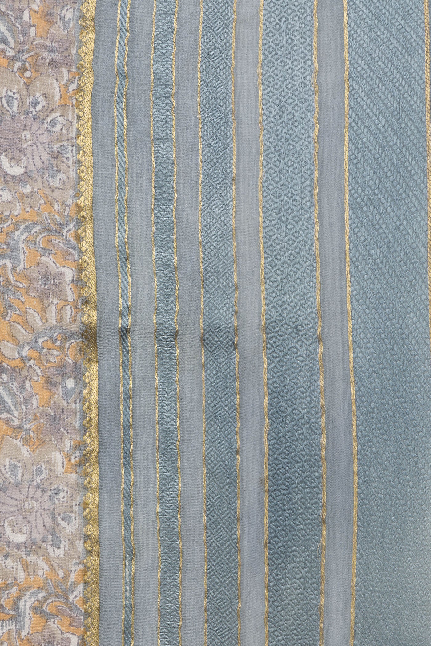 Mustard Mysore Chiffon Saree - Image 3