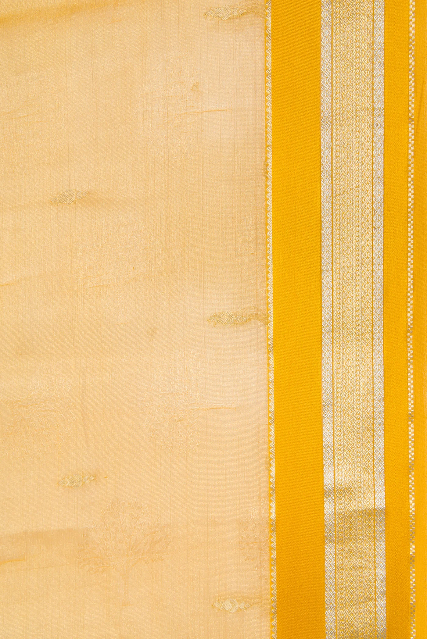 Mustard Dual Tone Mysore Georgette Saree - Image 3