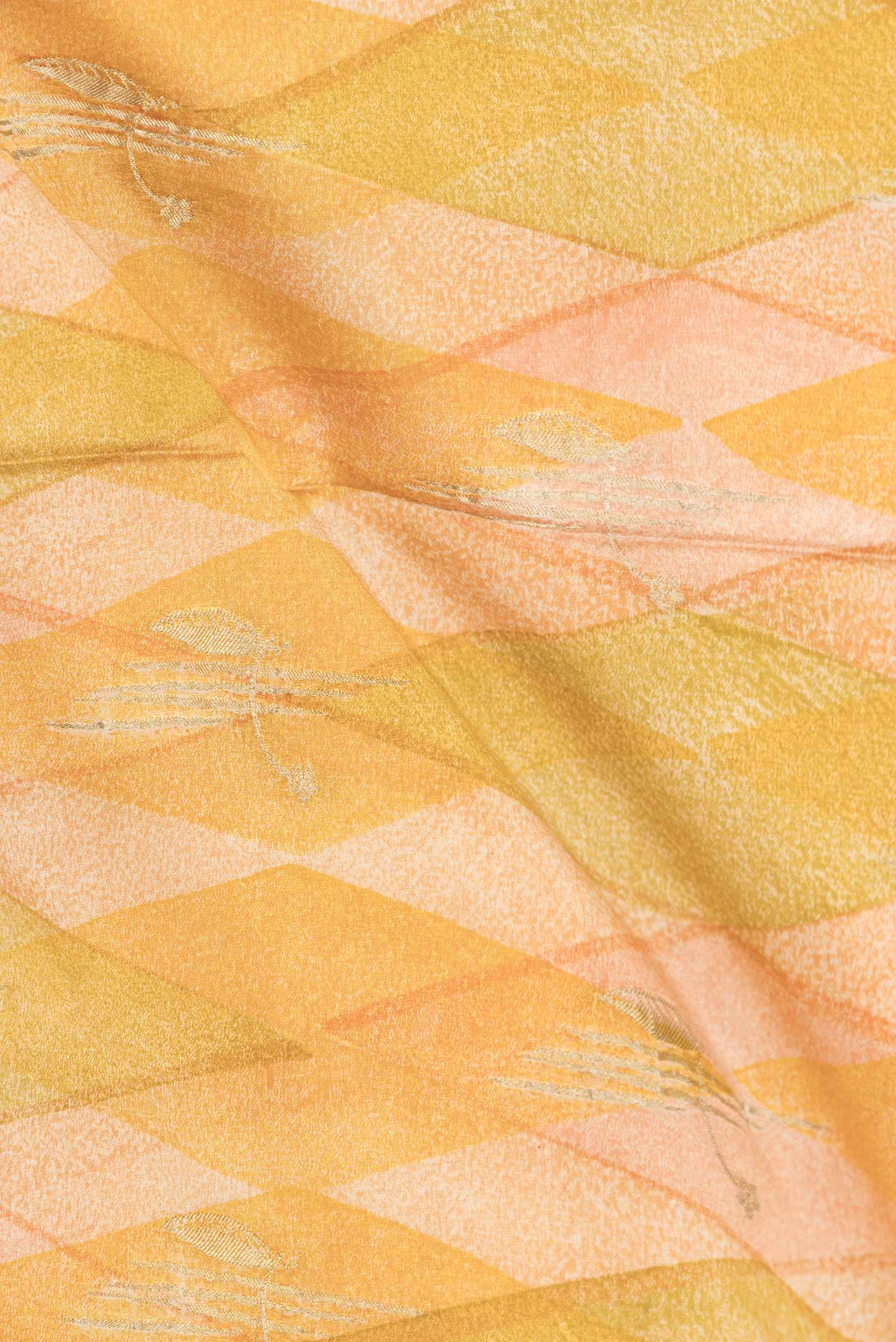 Multi Color Mysore Crepe Saree - Image 2
