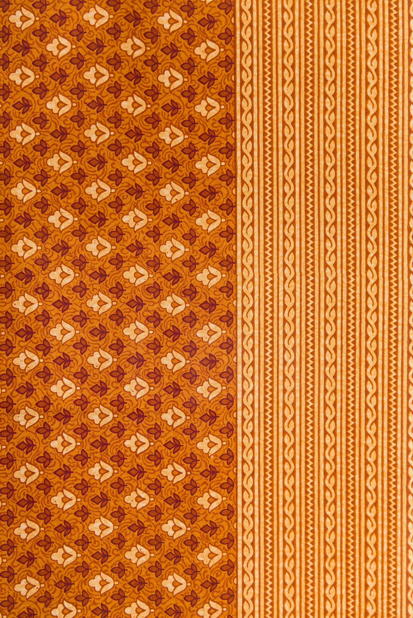Mustard Printed Silk Saree - Image 3