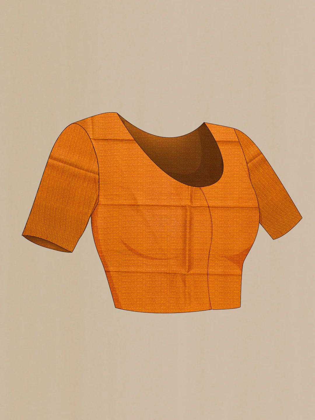 Mustard Printed Silk Saree - Image 4