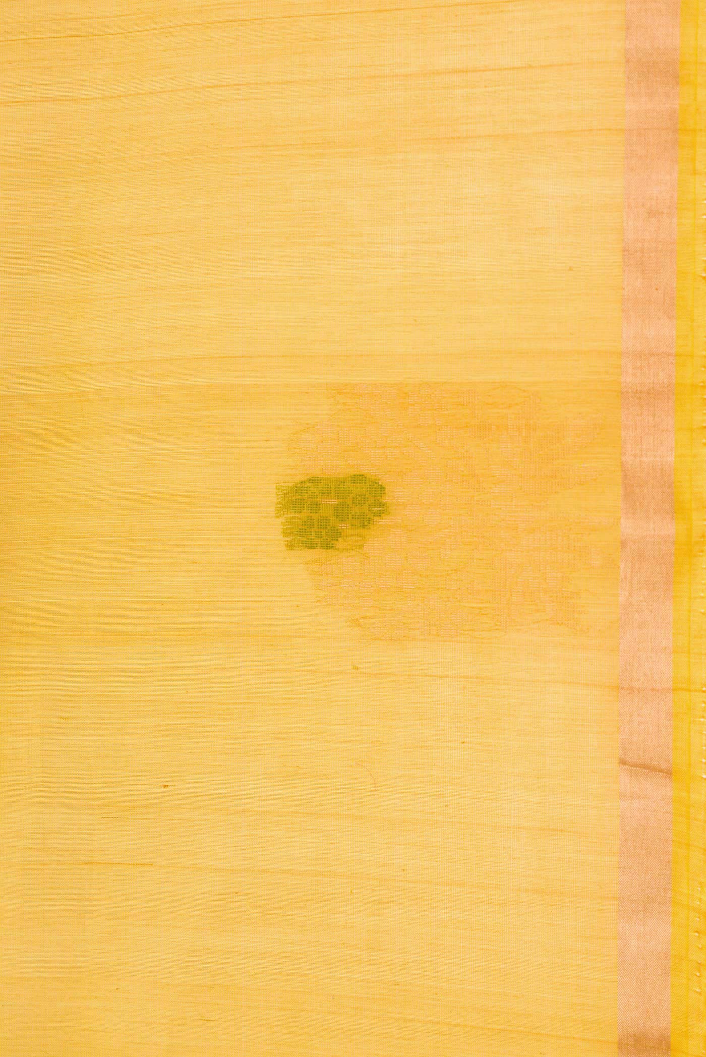 Mustard Dual Tone Silk Cotton Saree - Image 3