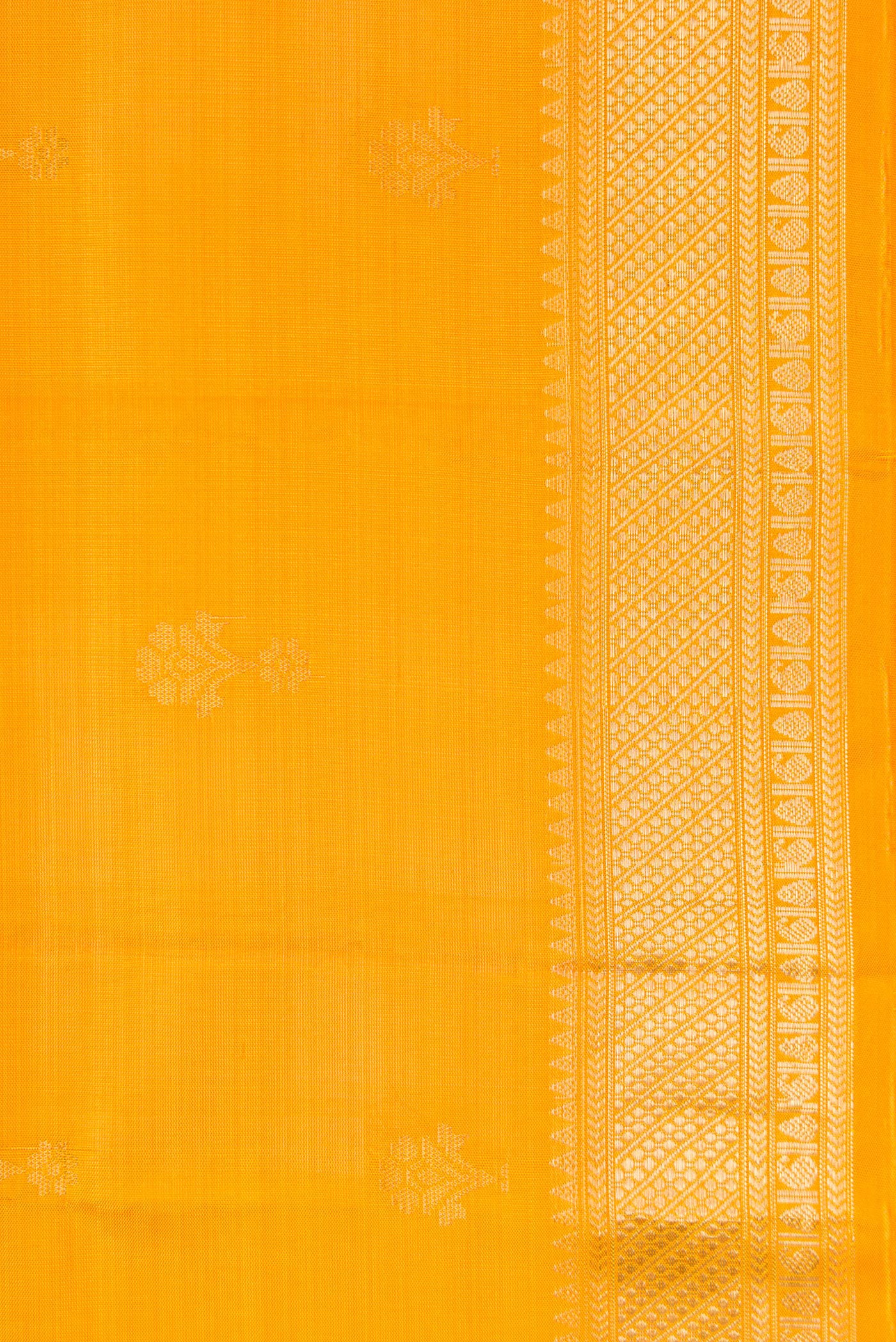 Yellow Soft Silk Saree - Image 3