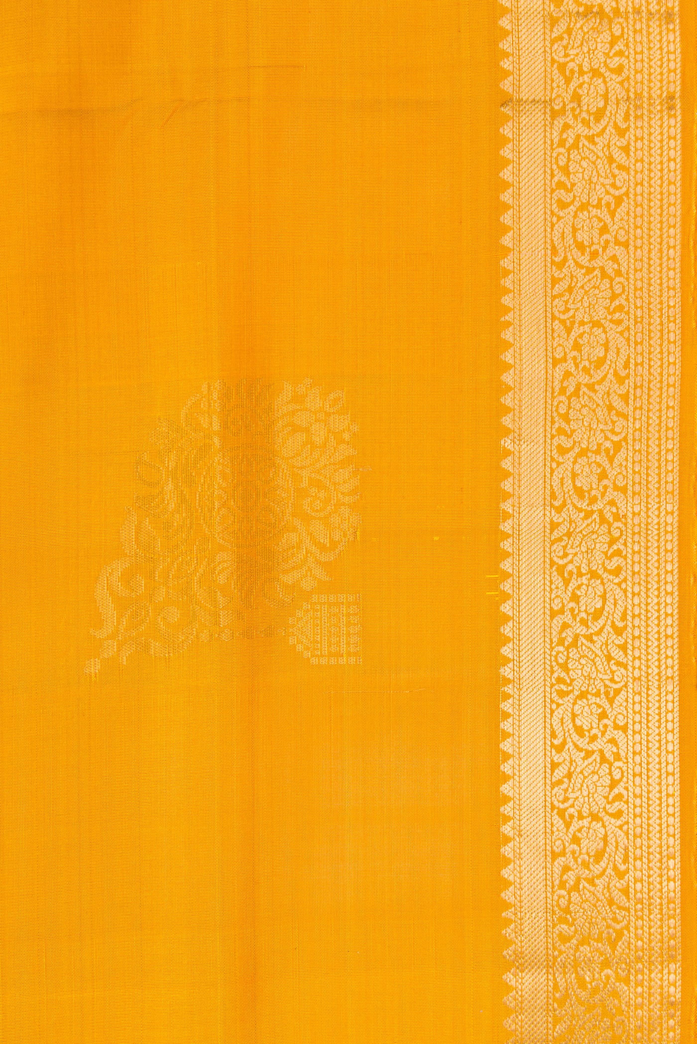 Mustard Soft Silk Saree - Image 3