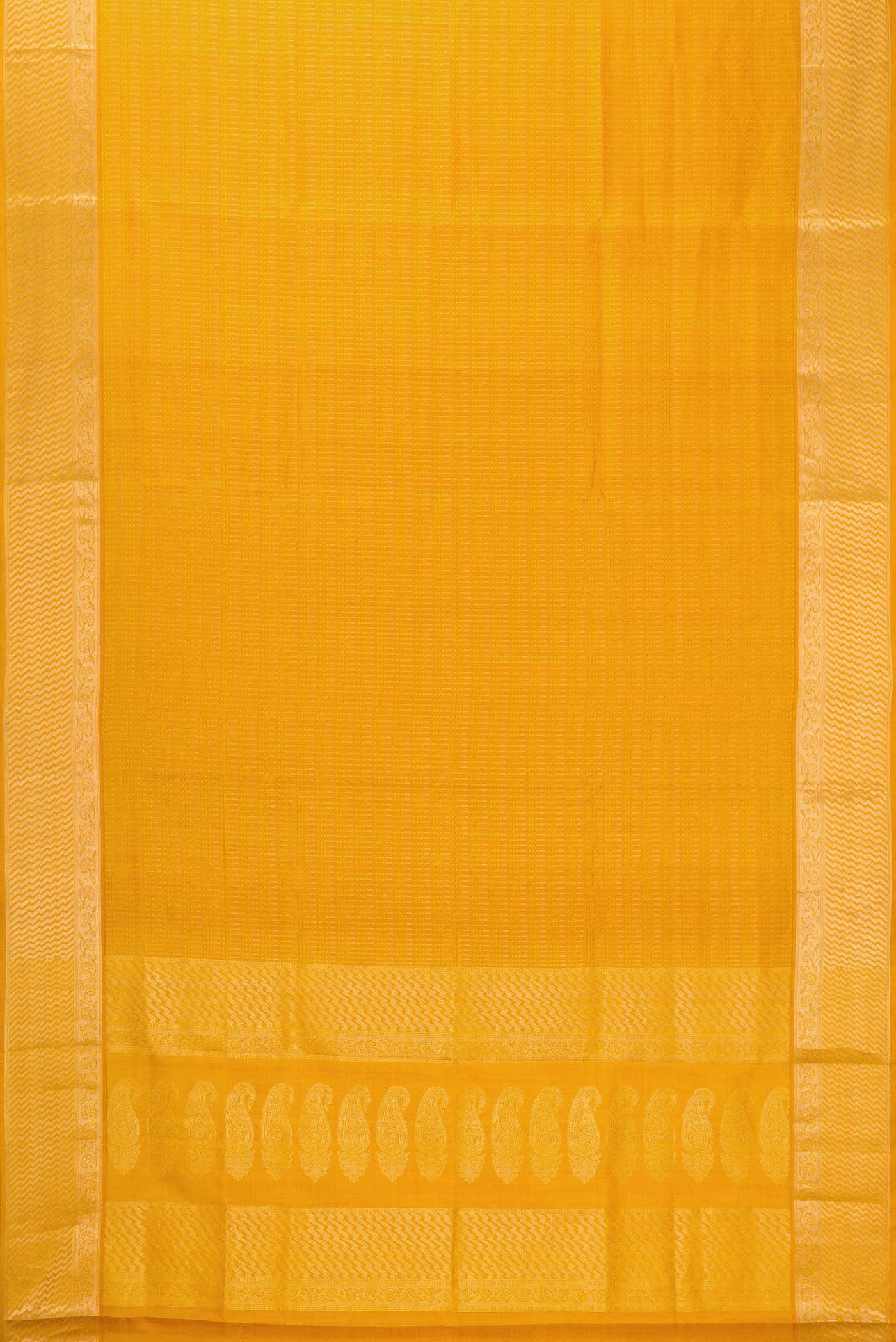 Mustard Dual Tone Soft Silk Saree - Image 4