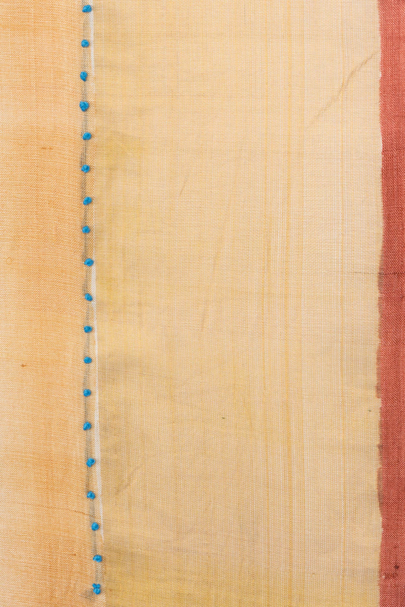Mustard Tussar Silk Saree - Image 3