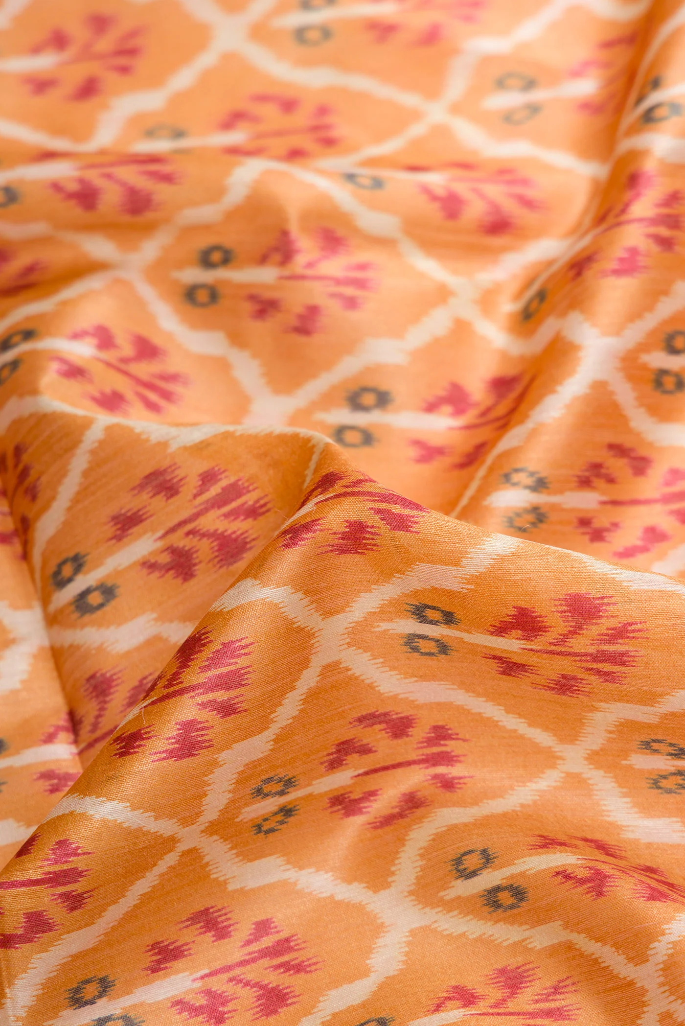 Mustard Tussar Silk Saree - Image 2