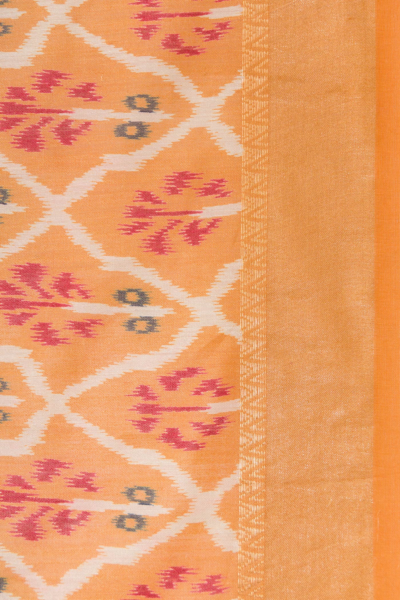Mustard Tussar Silk Saree - Image 3