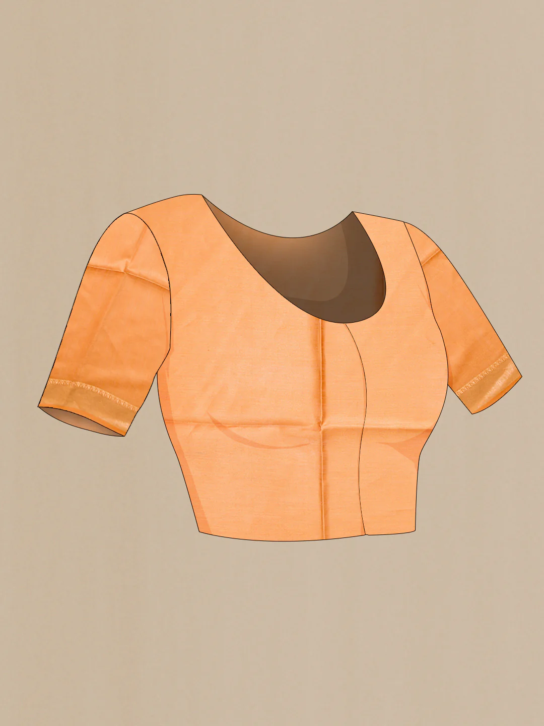 Mustard Tussar Silk Saree - Image 4