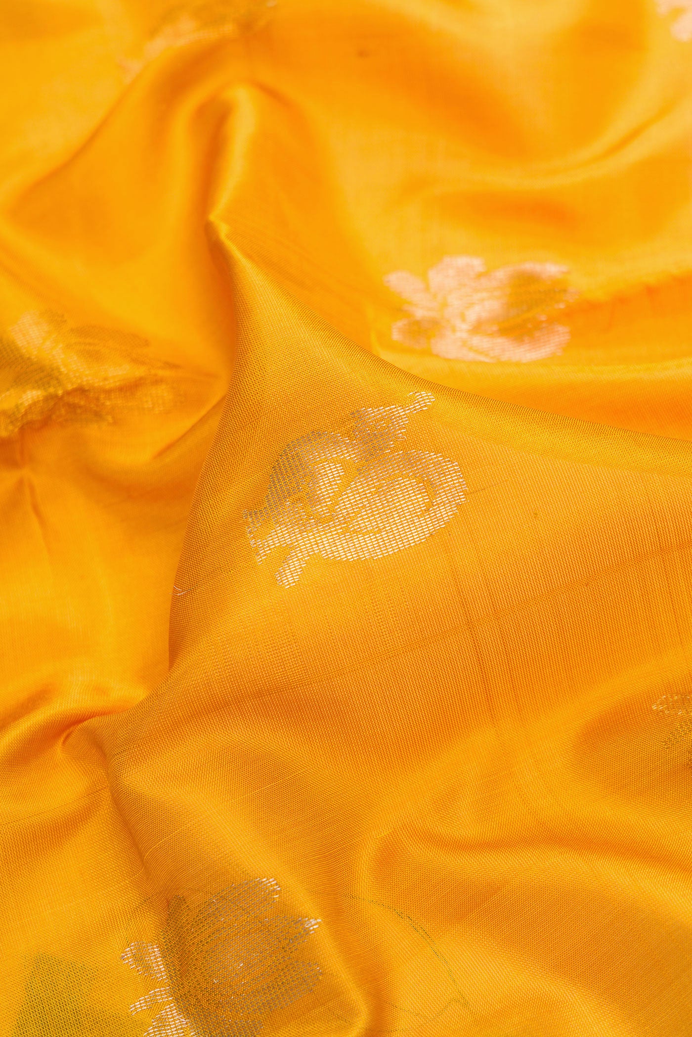 Mustard Uppada Silk Saree - Image 2