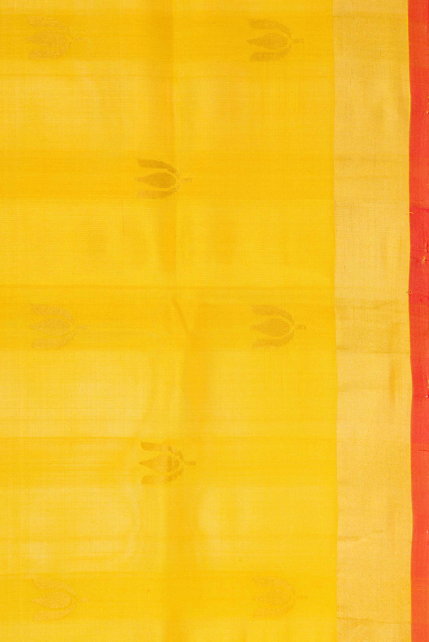 Mustard Dual Tone Uppada Silk Saree - Image 3