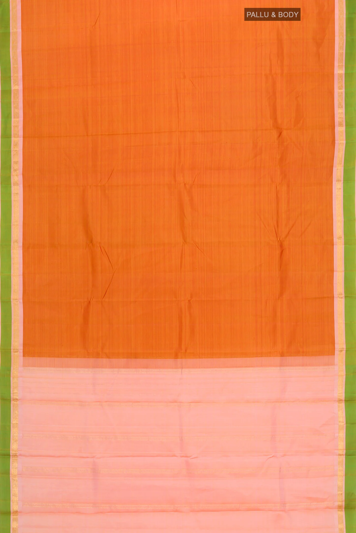Mustard Kanchipuram Silk Saree - Image 6