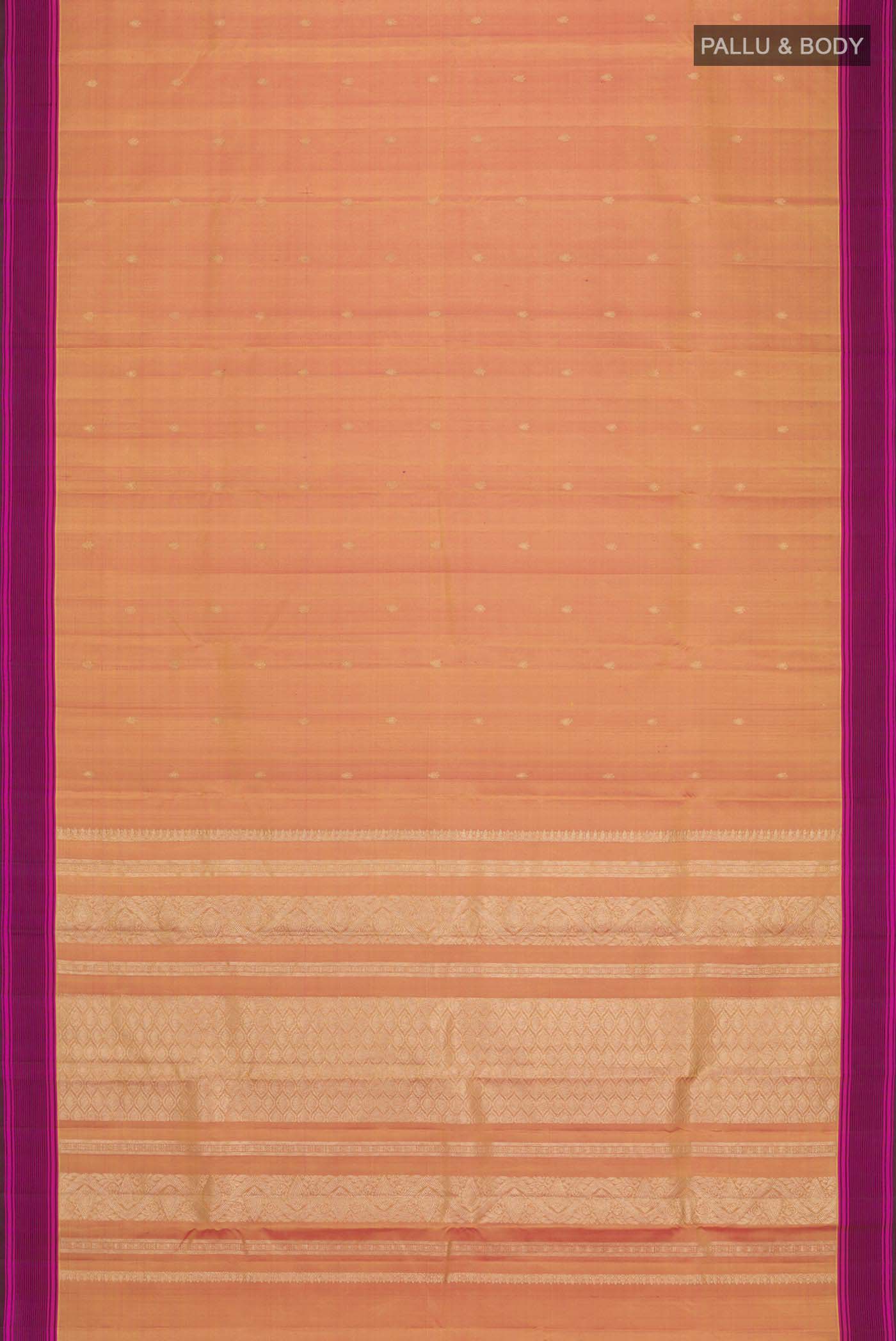 Mustard Kanchipuram Silk Saree - Image 7
