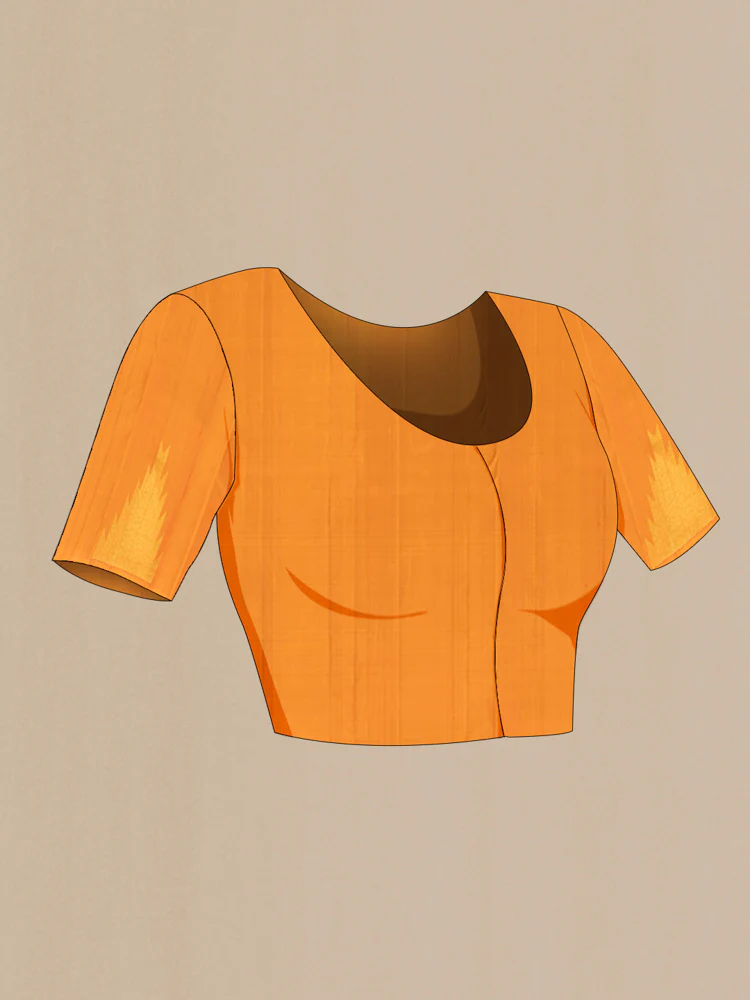 Mustard Kanjivaram Silk Saree - Image 4