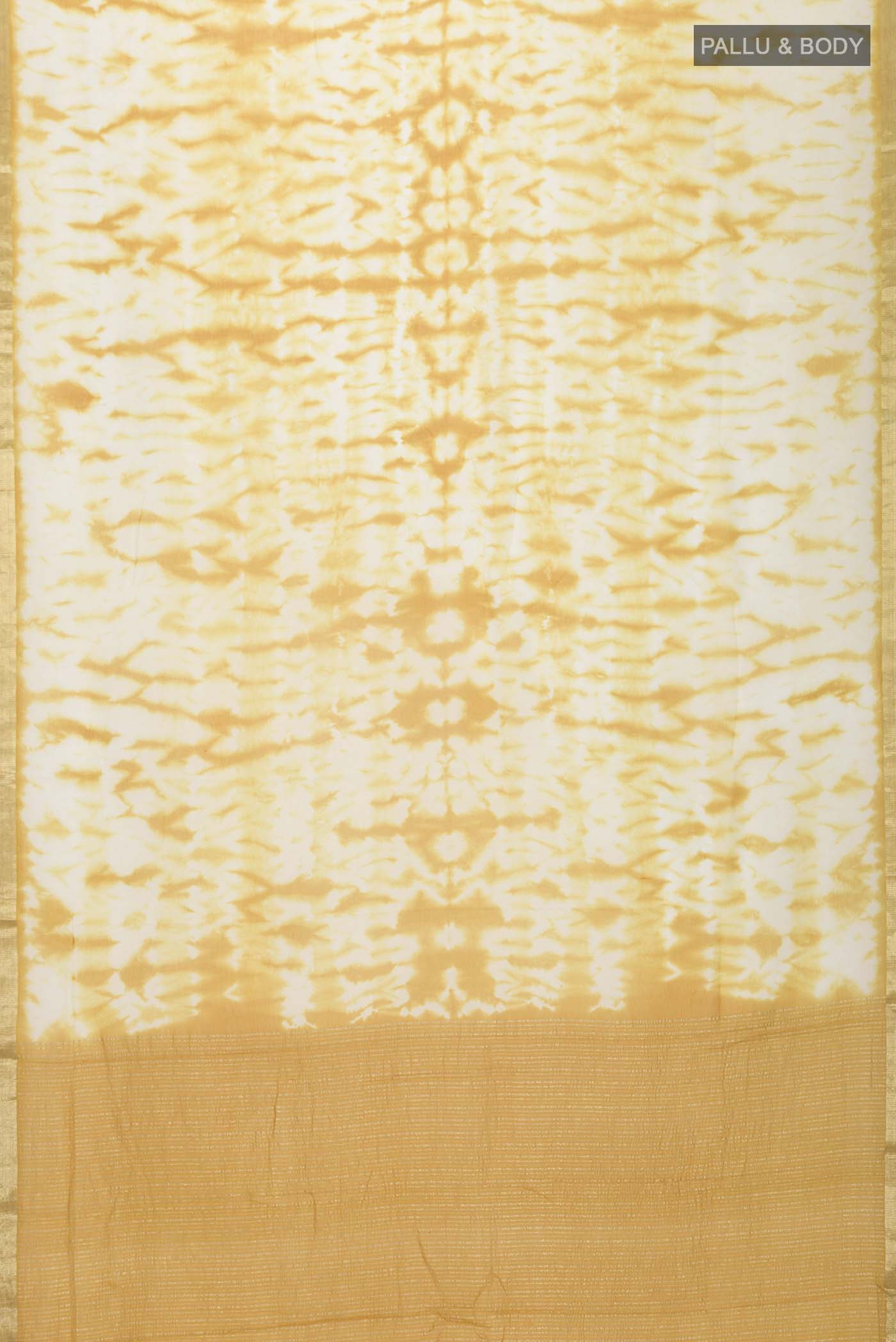 Mustard Mysore Chiffon Saree - Image 5