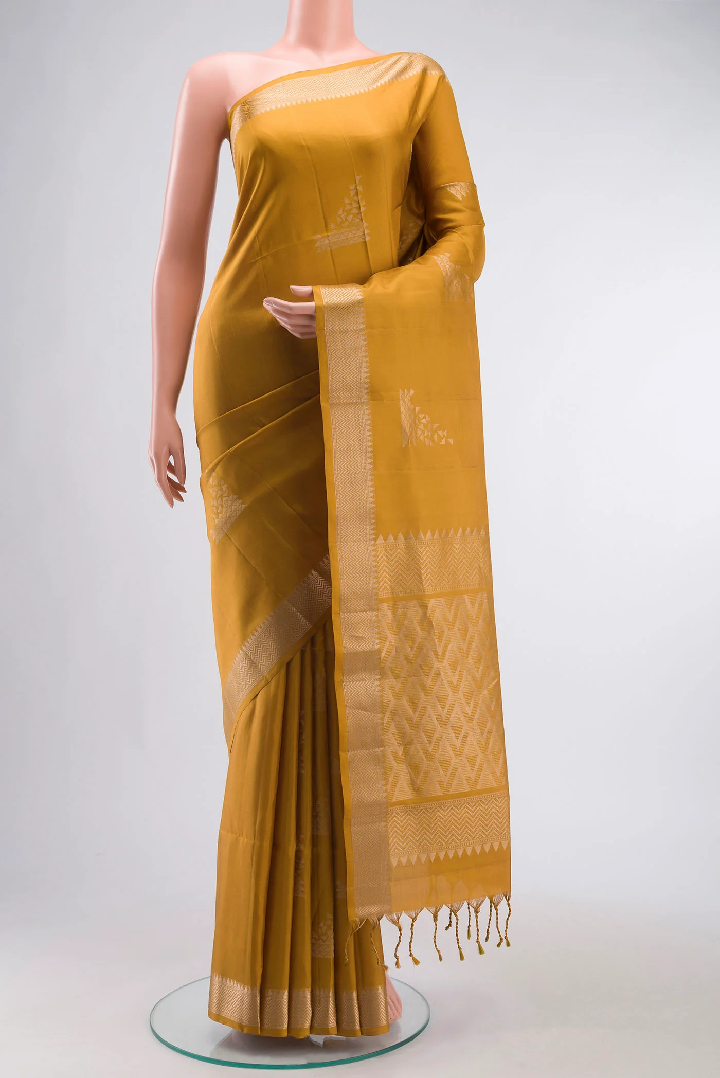 Mustard Soft Silk Saree