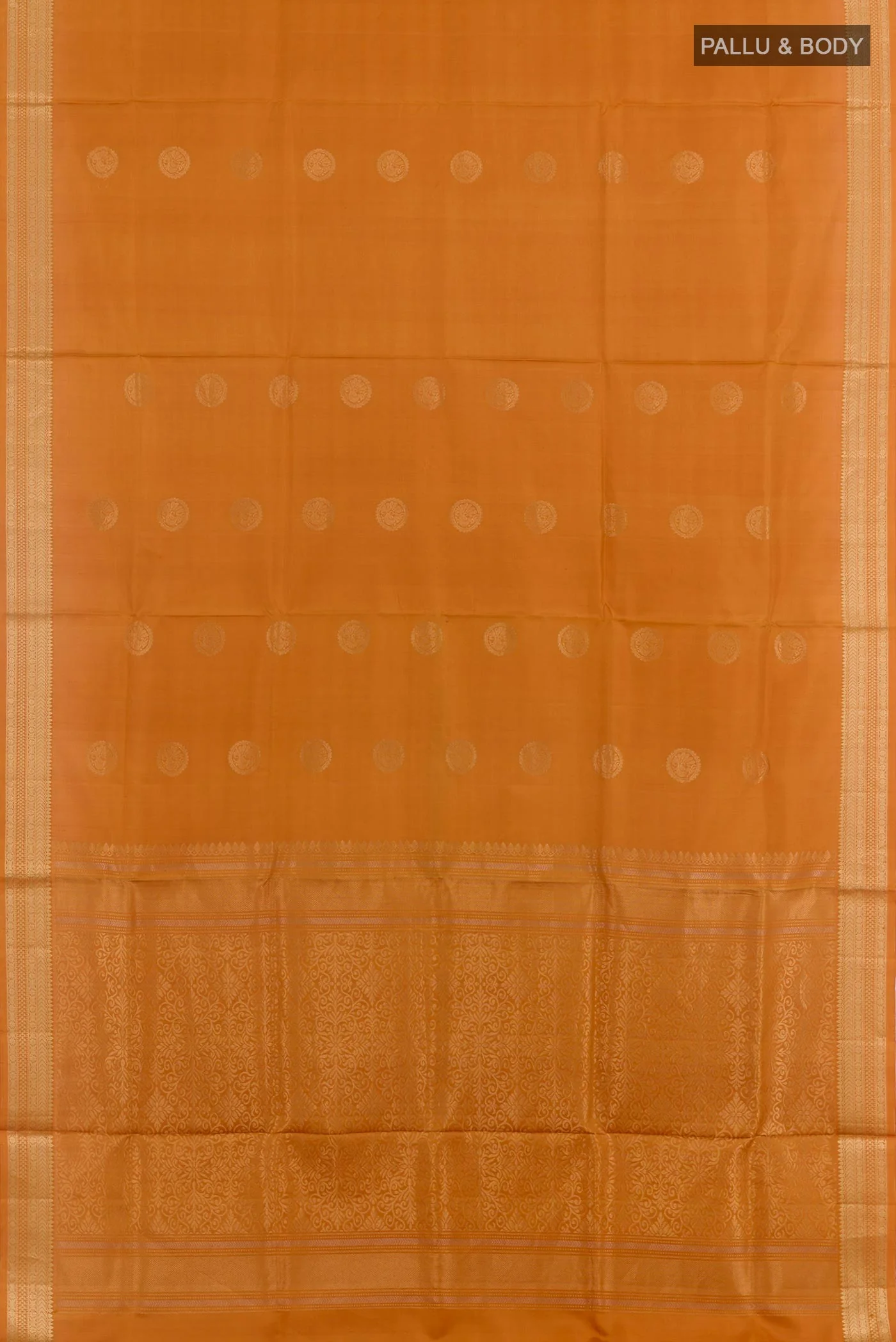 Mustard Soft Silk Saree - Image 3