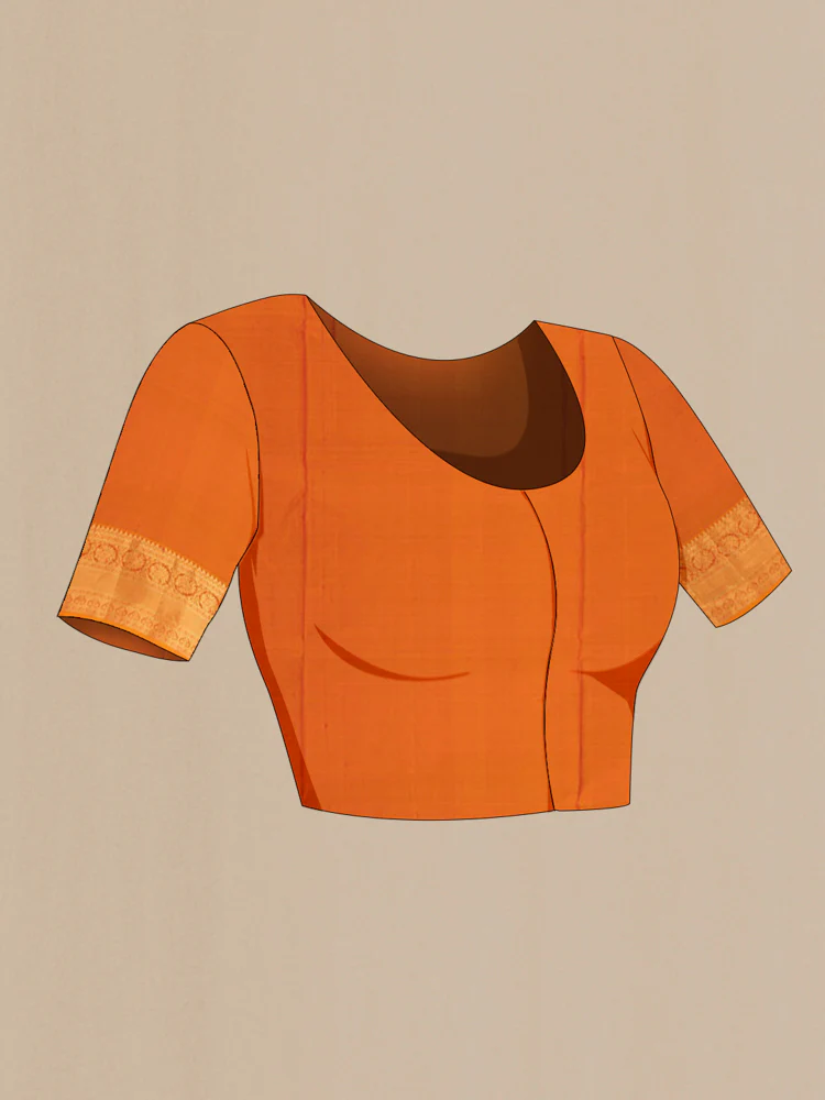 Mustard Soft Silk Saree - Image 4