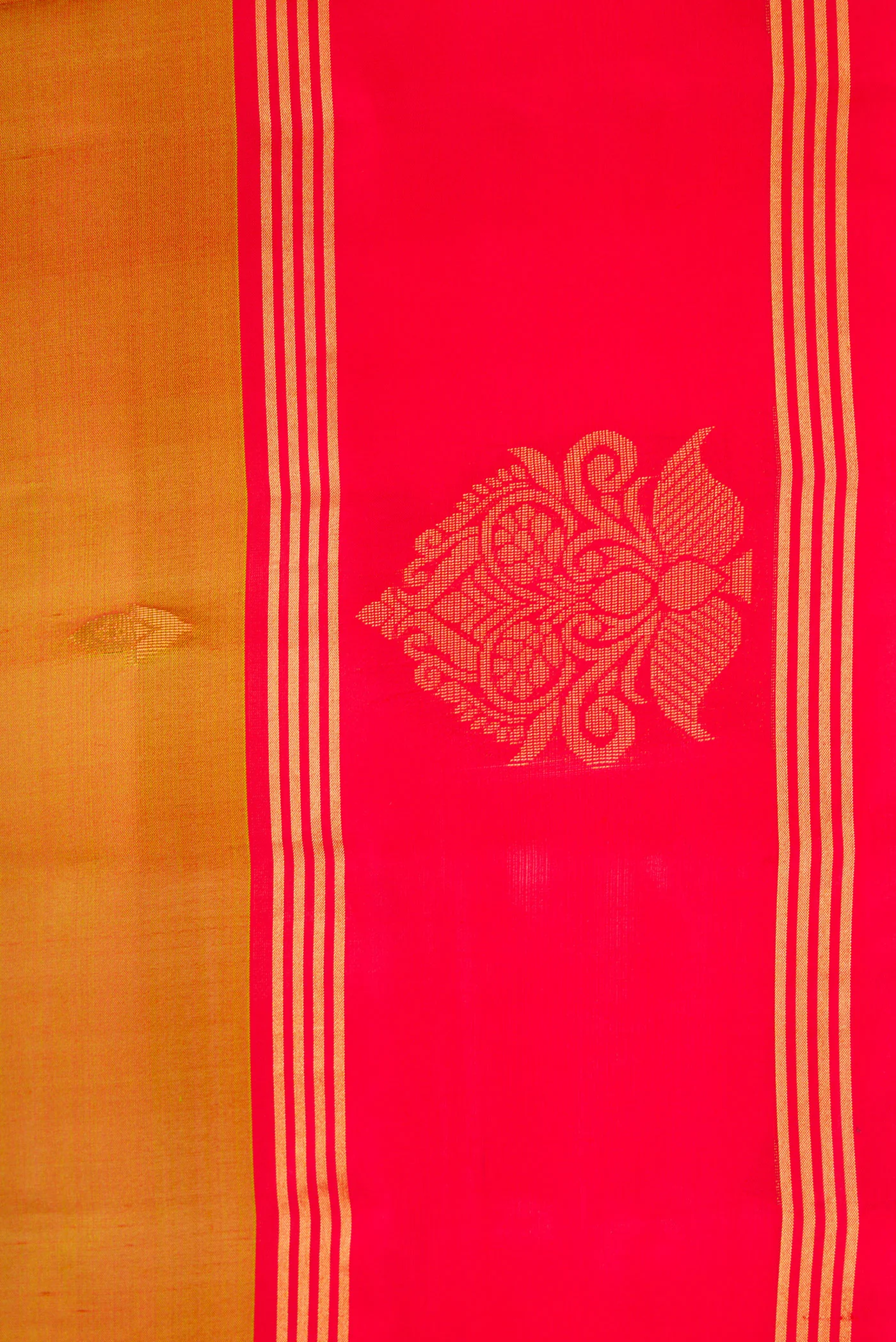 Mustard Soft Silk Saree - Image 3