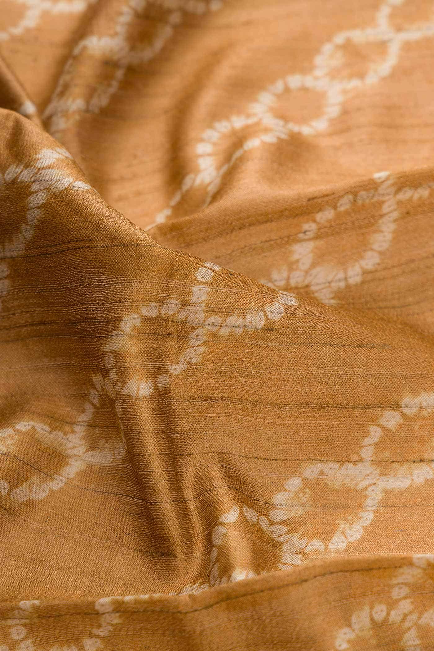 Dark Beige Tussar Silk Saree - Image 2