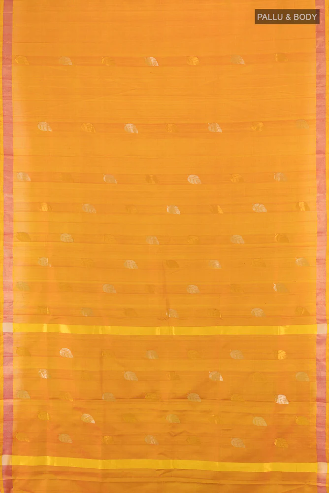 Mustard Uppada Silk Saree - Image 5