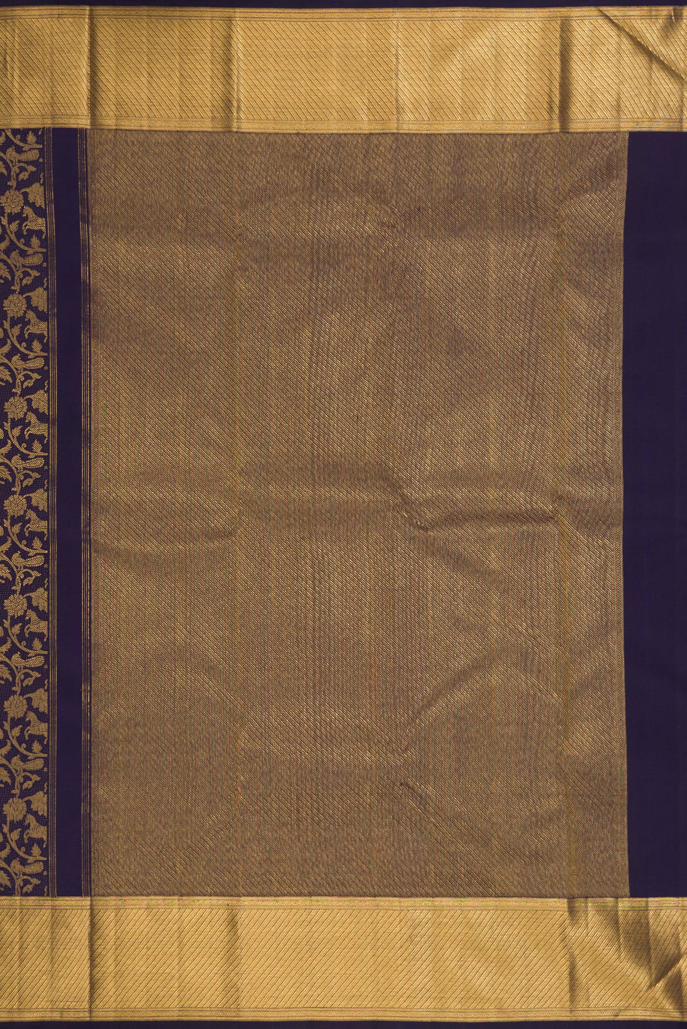 Navy Blue Kanchipuram Silk Saree - Image 7