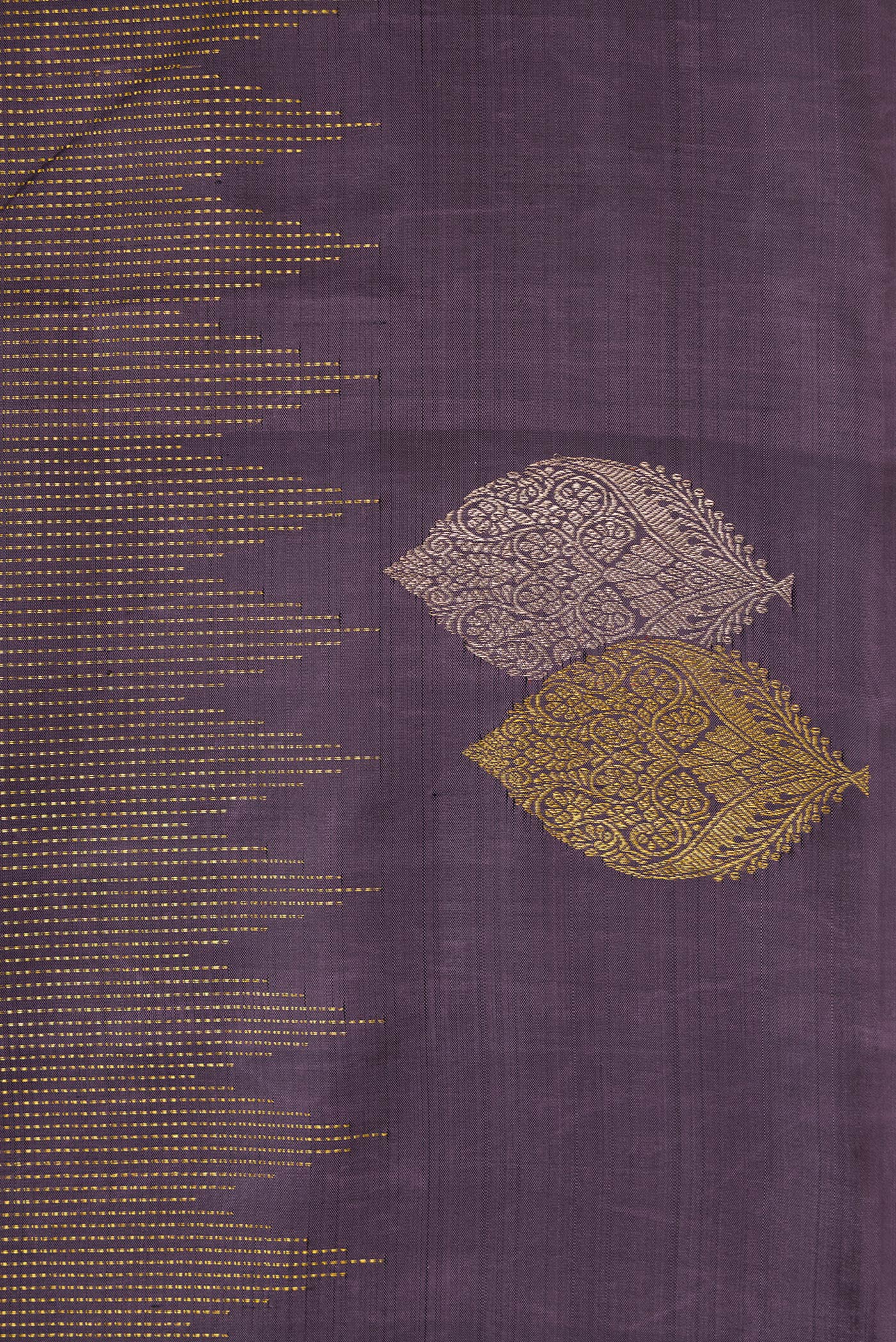 Navy Blue Kanjivaram Silk Saree - Image 3