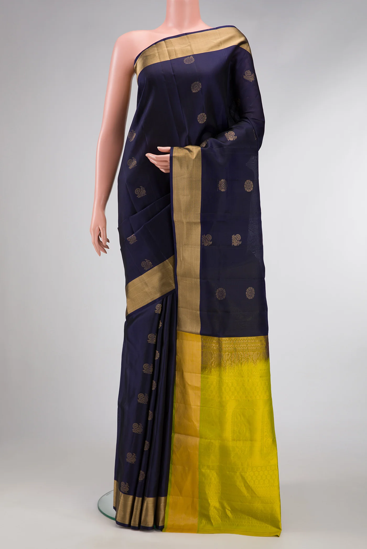Navy Blue Soft Silk Saree