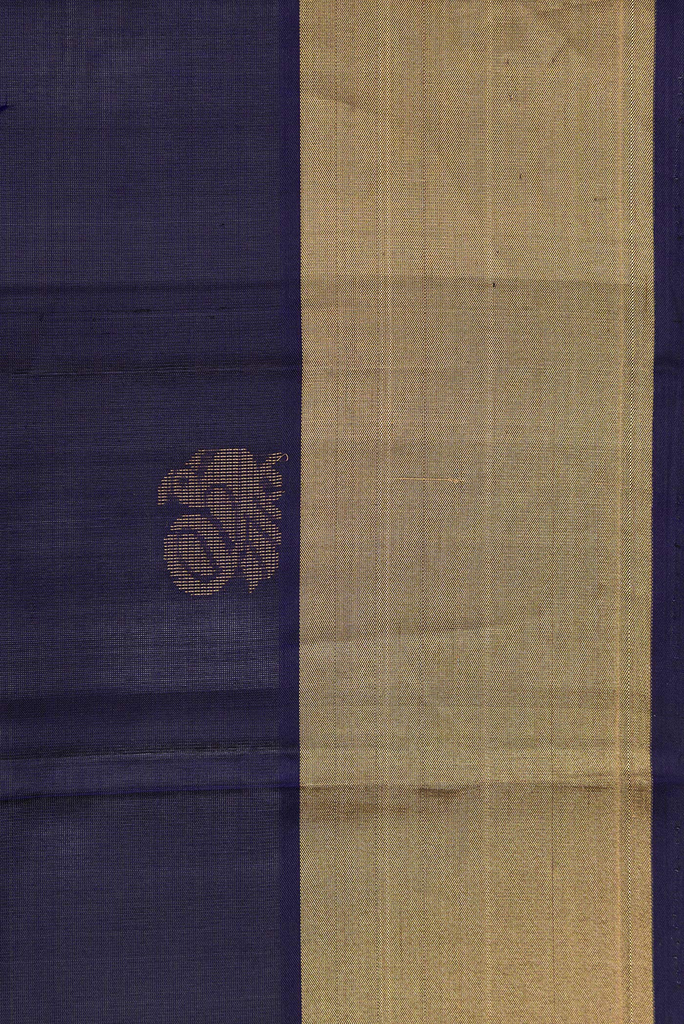 Navy Blue Soft Silk Saree - Image 3
