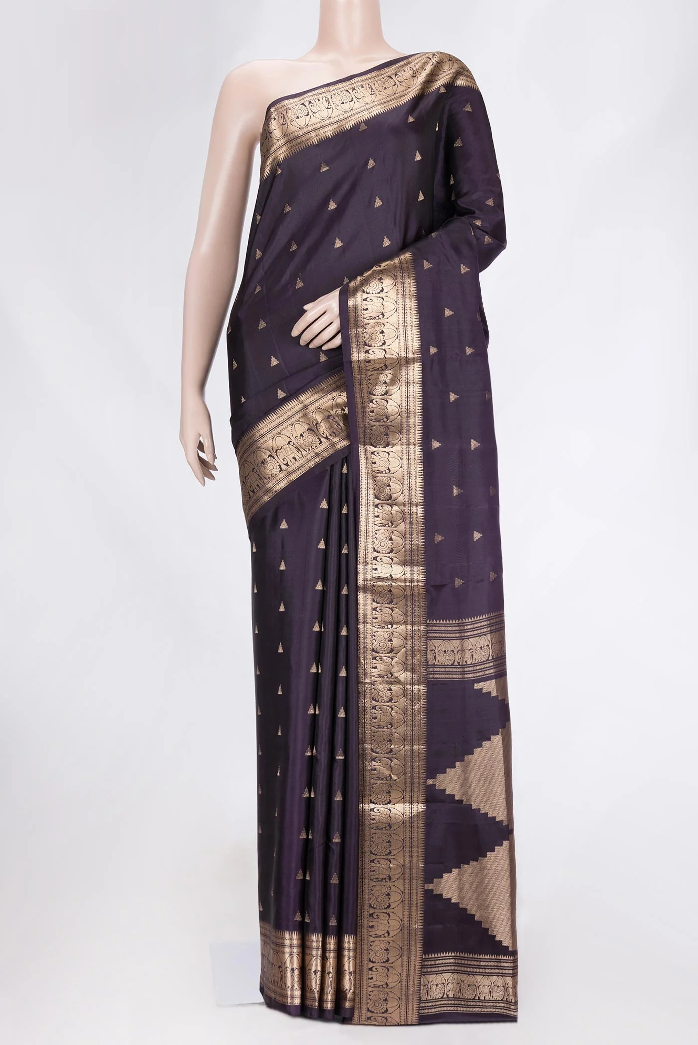 Navy Blue Soft Silk Saree