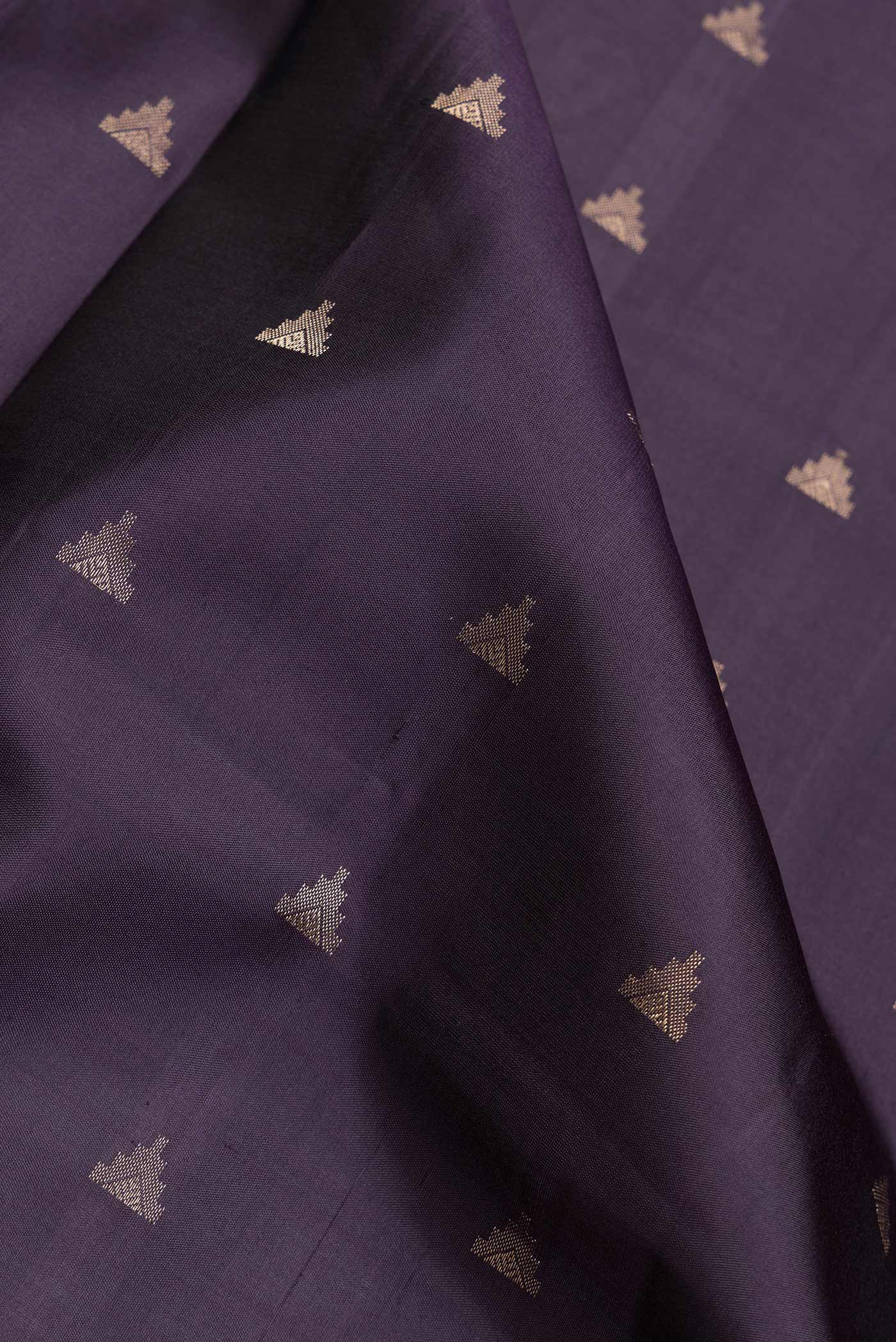 Navy Blue Soft Silk Saree - Image 2