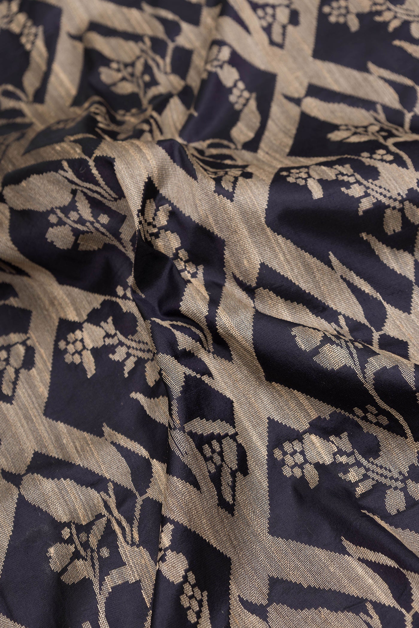 Black Banarasi Silk Saree - Image 2
