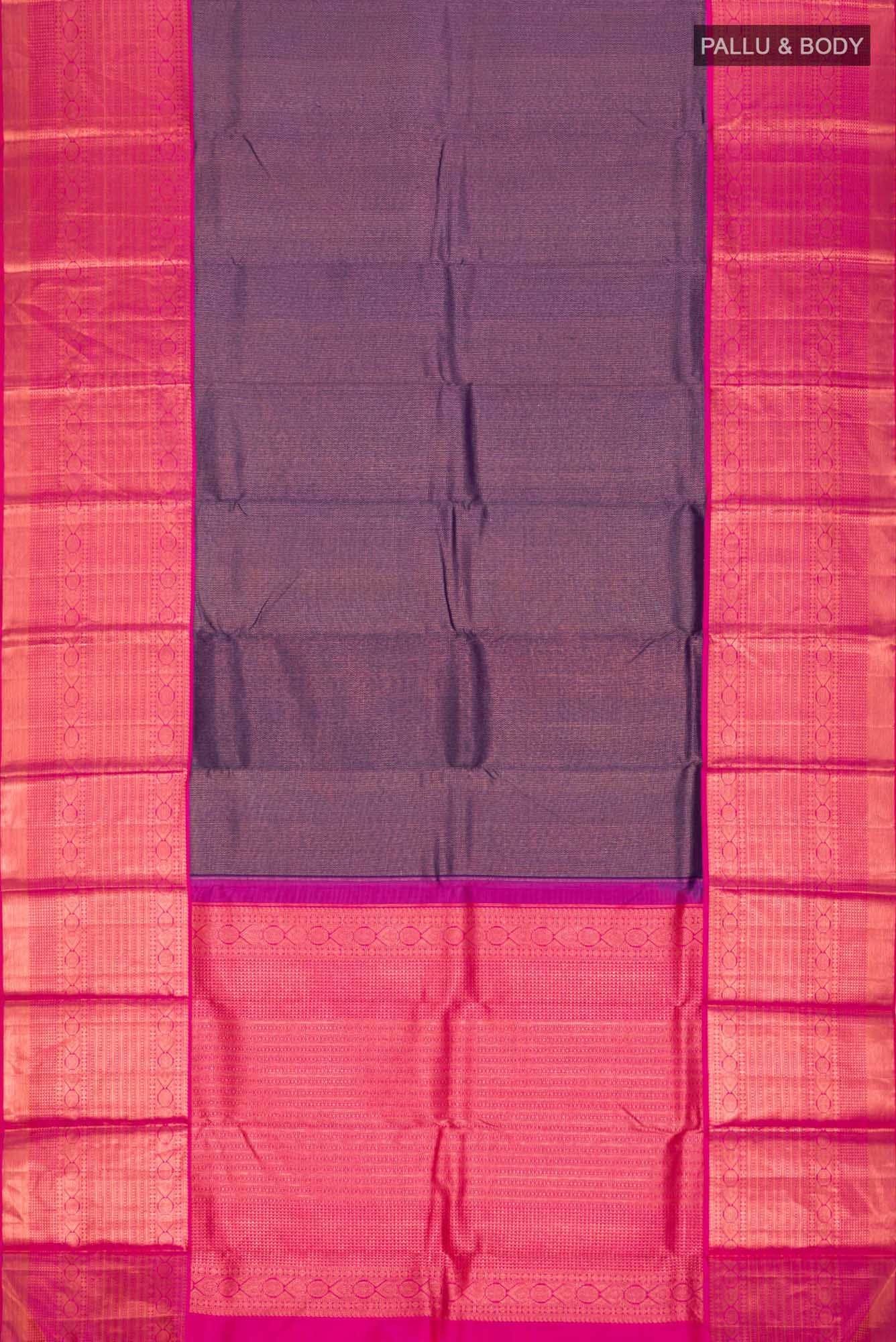 Purple Kanchipuram Silk Saree - Image 10