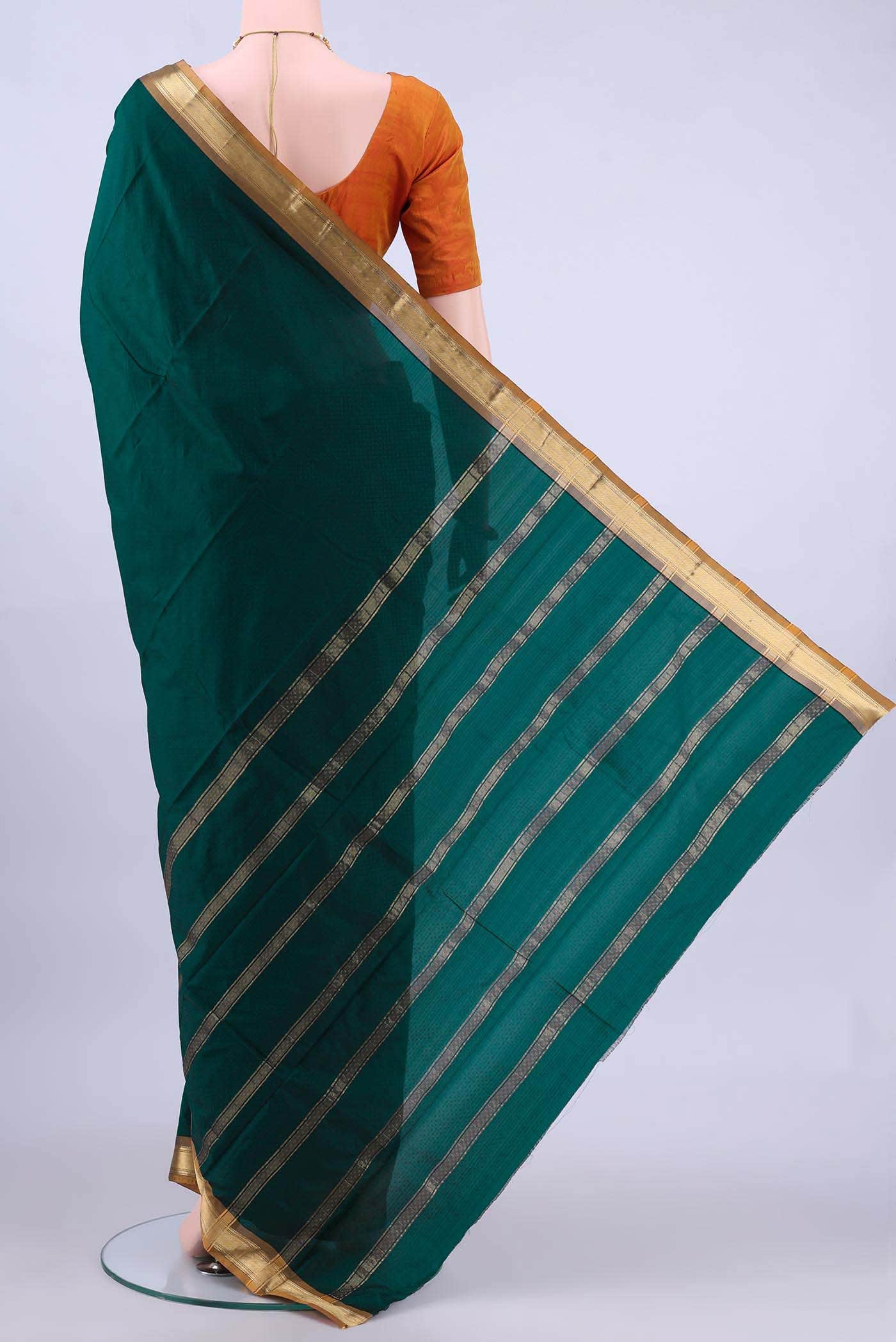no Dual Tone Bangalore Silk Saree - Image 2
