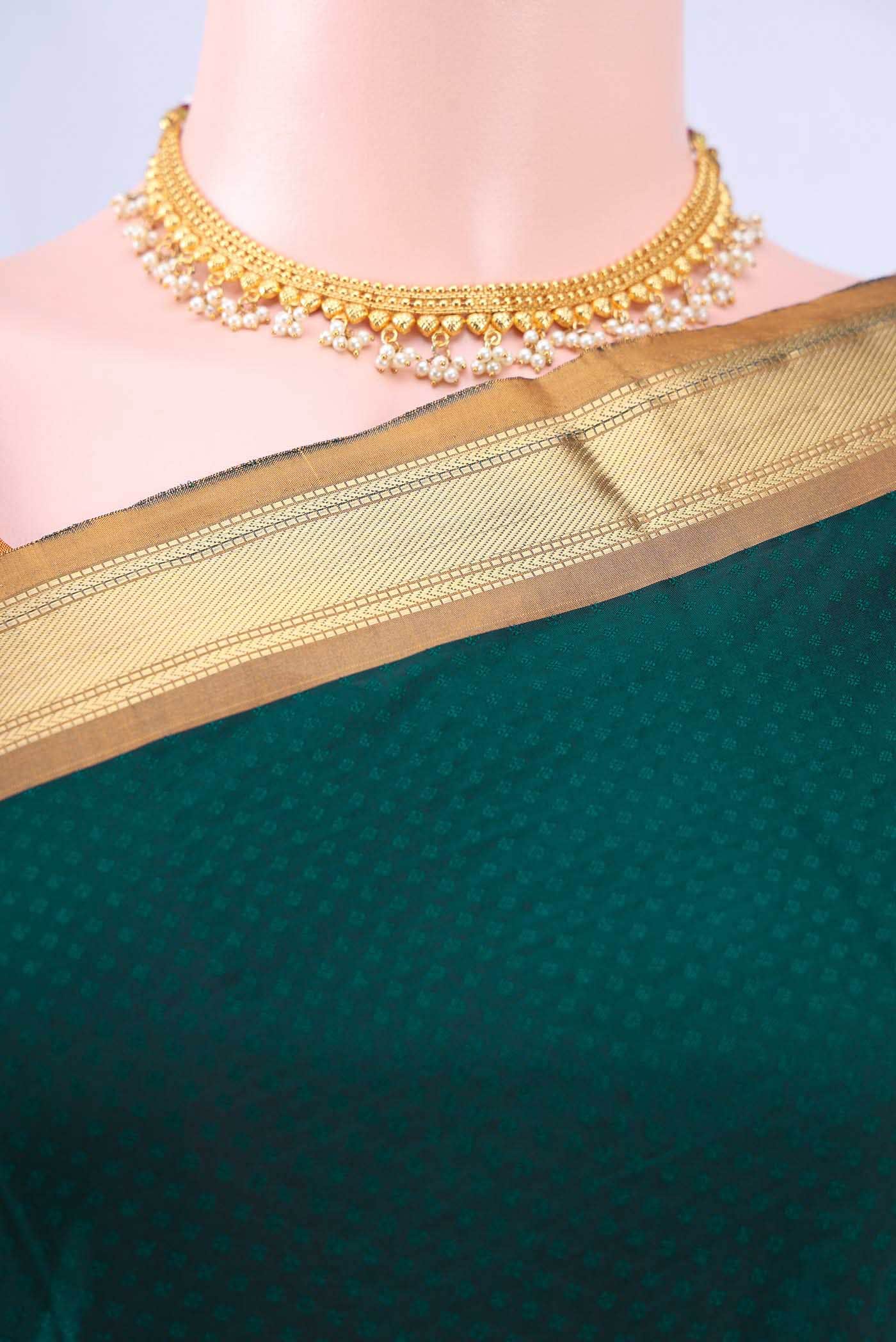 no Dual Tone Bangalore Silk Saree - Image 3