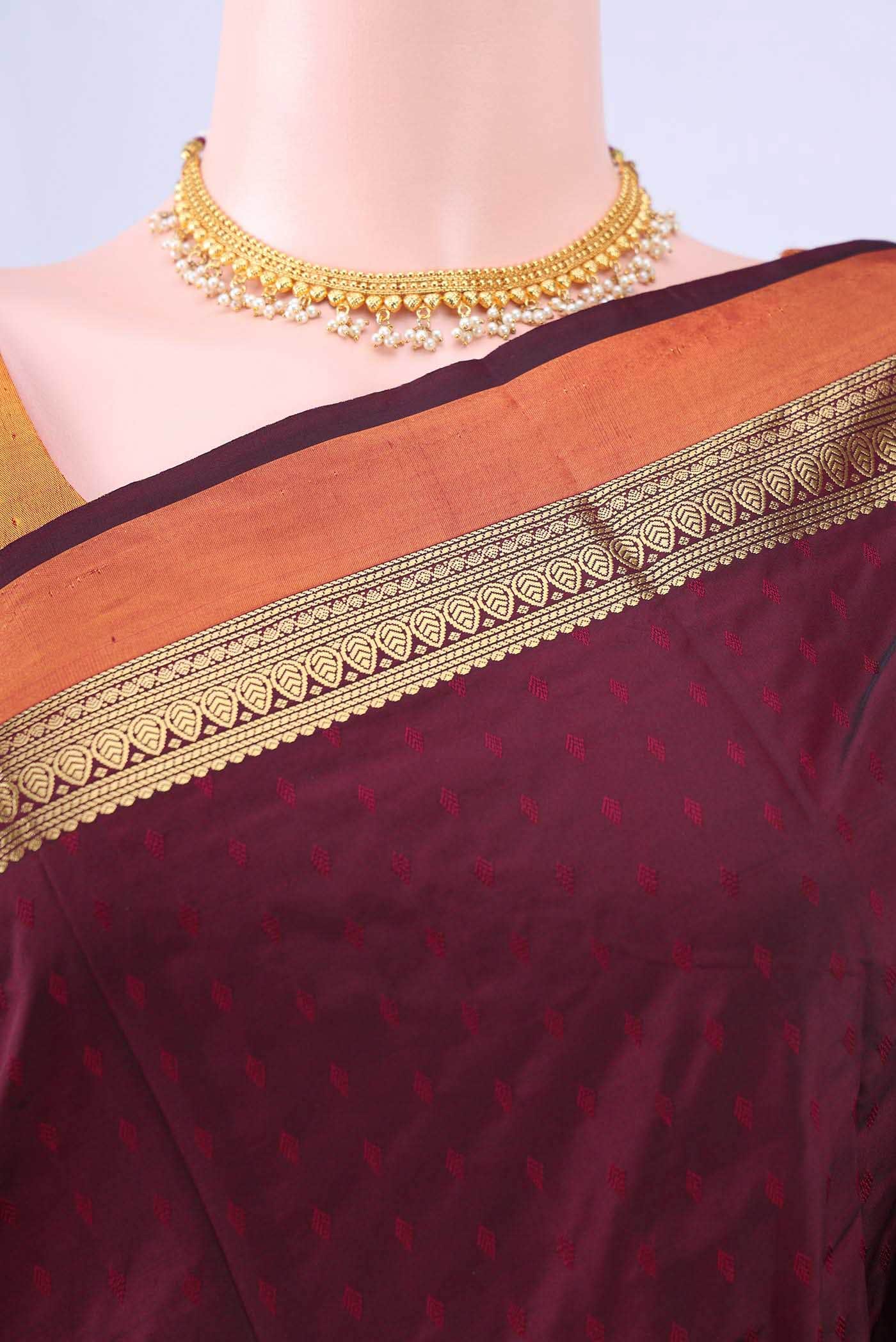 no Dual Tone Bangalore Silk Saree - Image 3