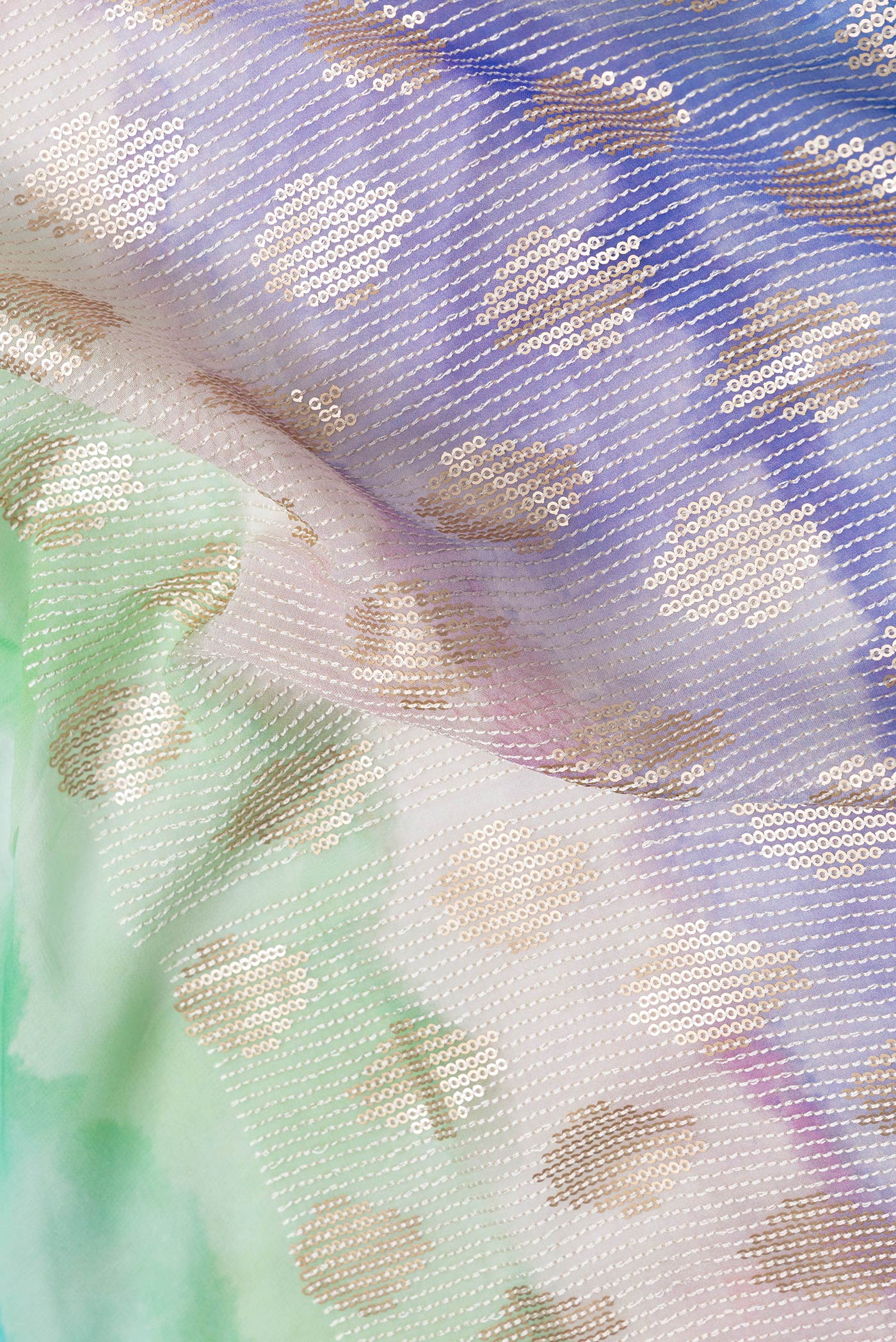 Multi Color Georgette Saree - Image 2