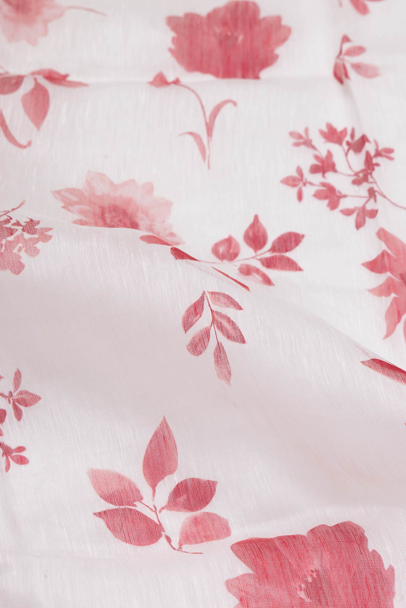 Off White Linen Saree - Image 2