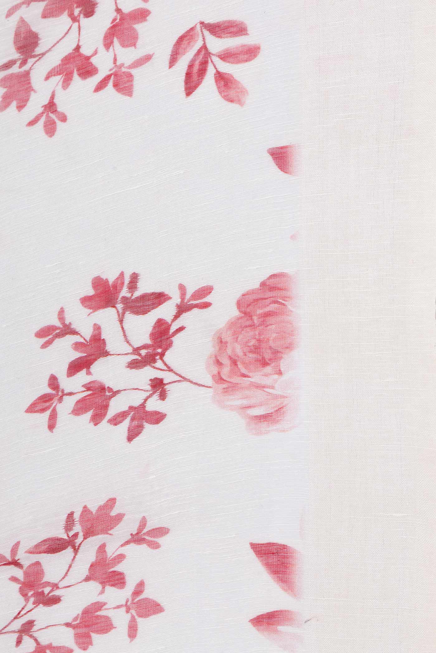 Off White Linen Saree - Image 3