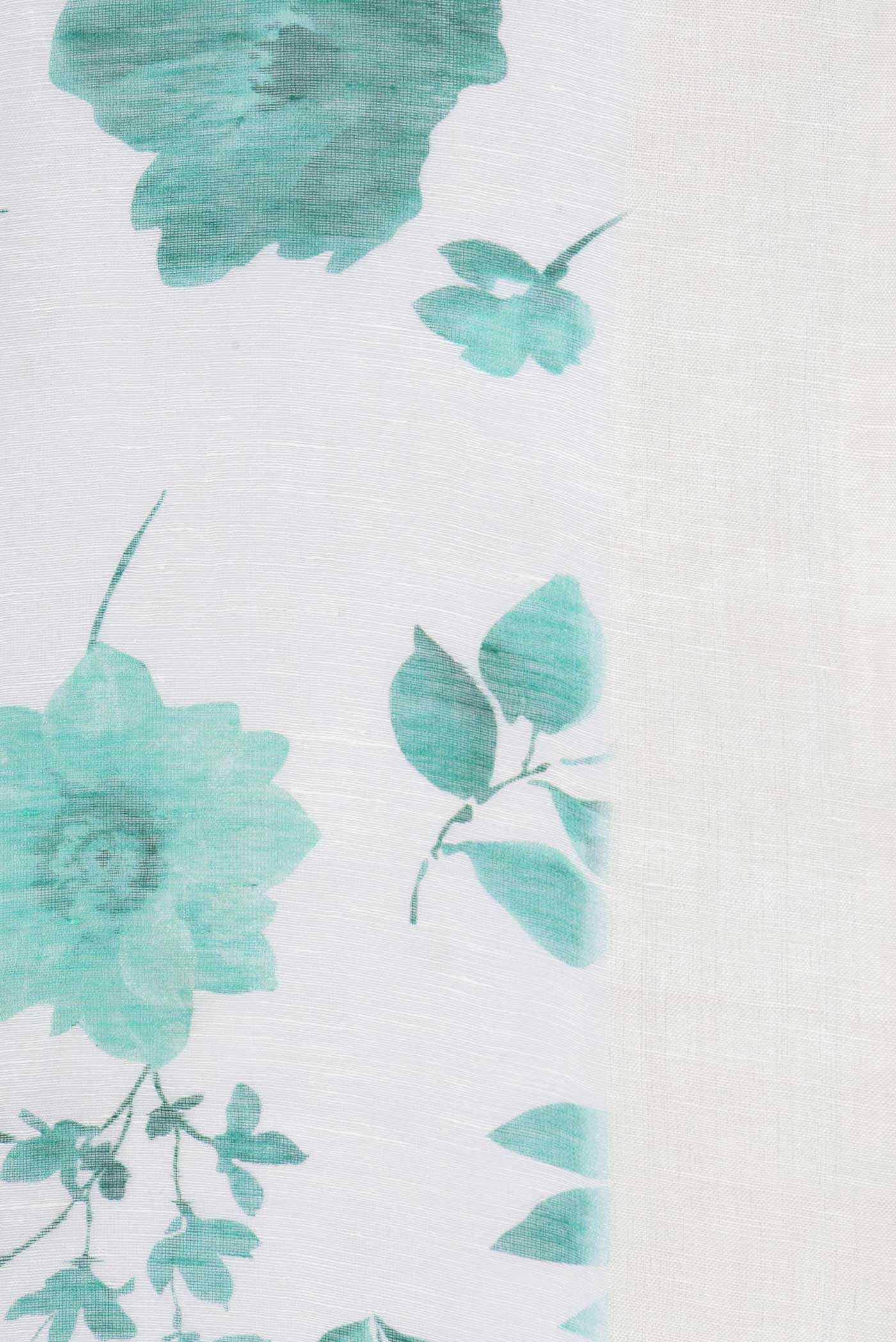 Off White Linen Saree - Image 3