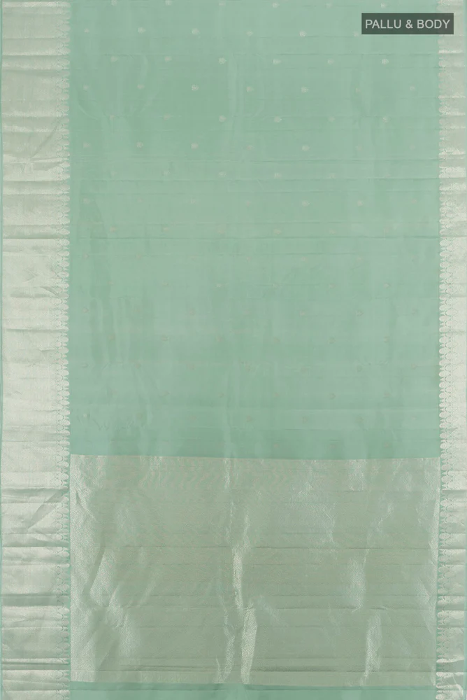Grey Kanchipuram Silk Saree - Image 5