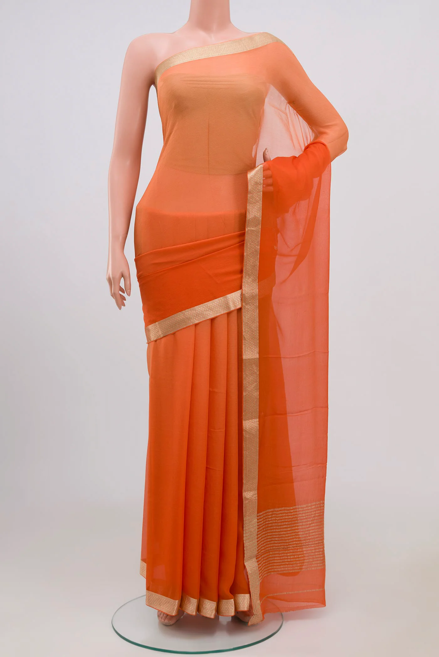 Multi Color Mysore Chiffon Saree